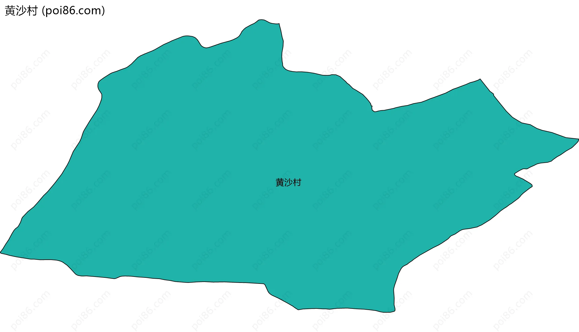 黄沙村边界地图