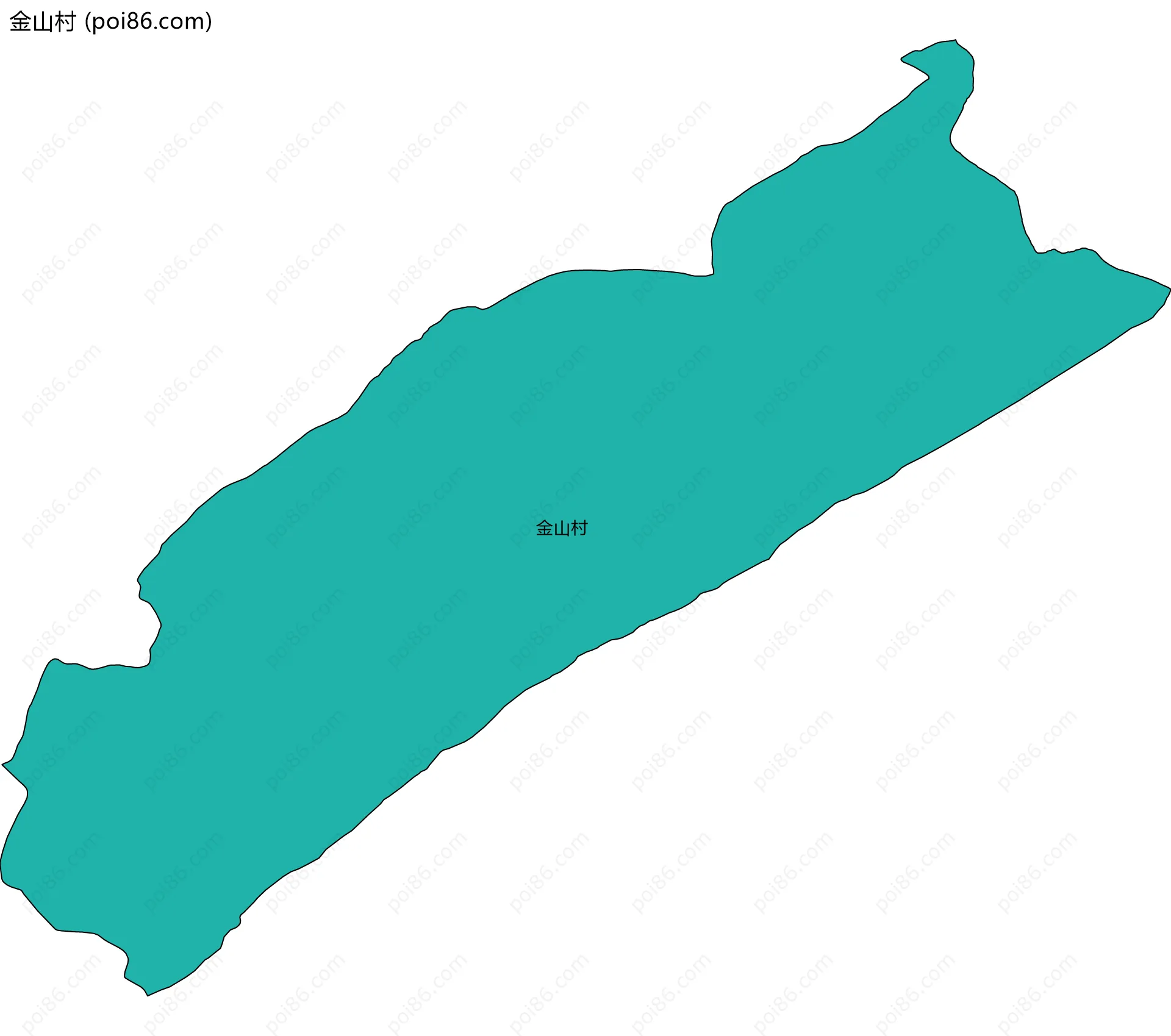 金山村边界地图