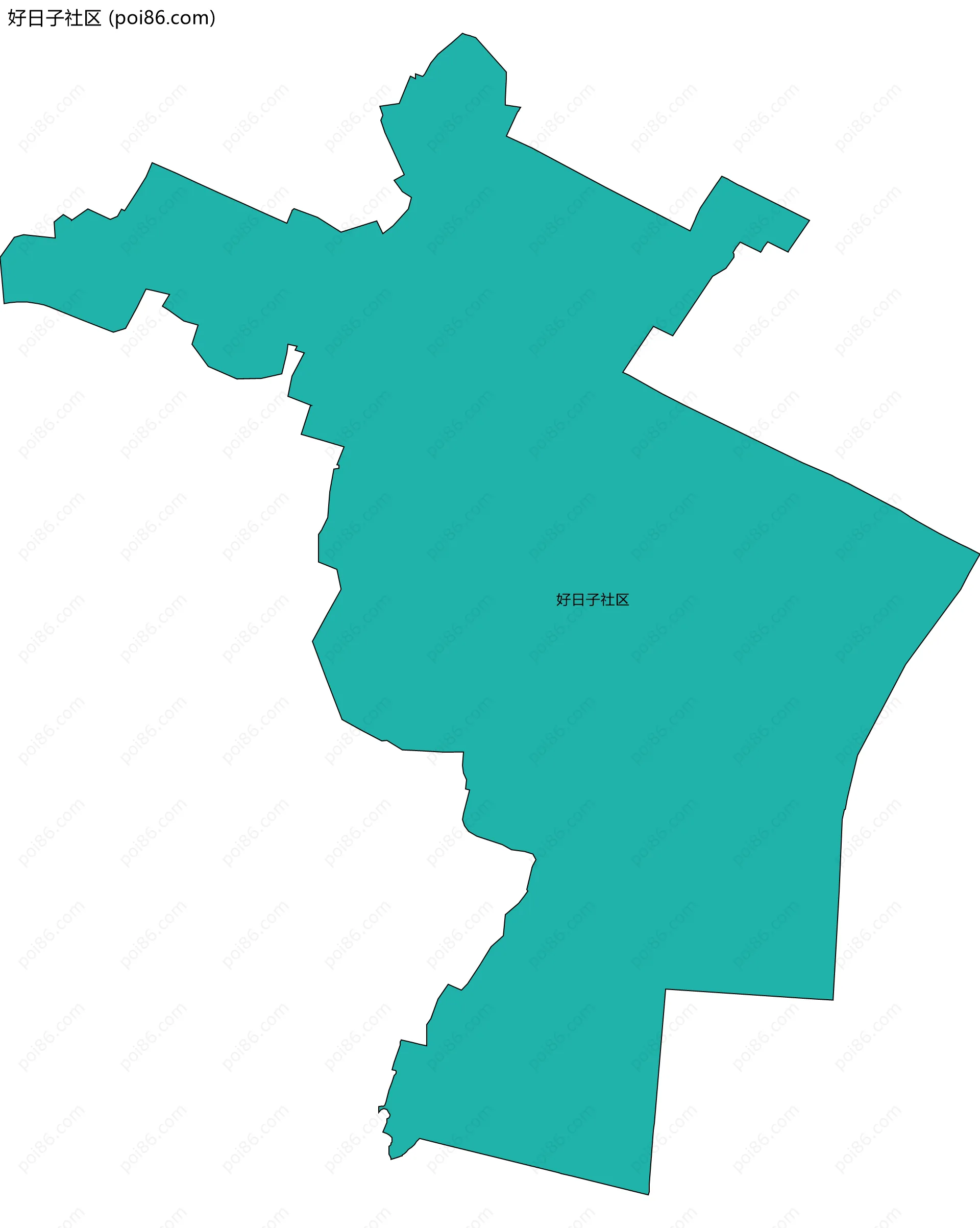 好日子社区边界地图