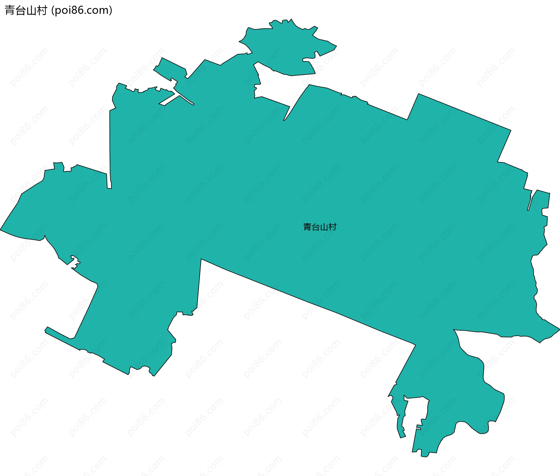 青台山村边界地图