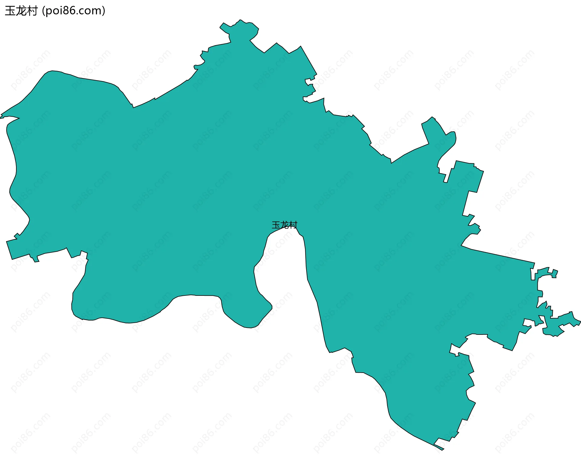 玉龙村边界地图