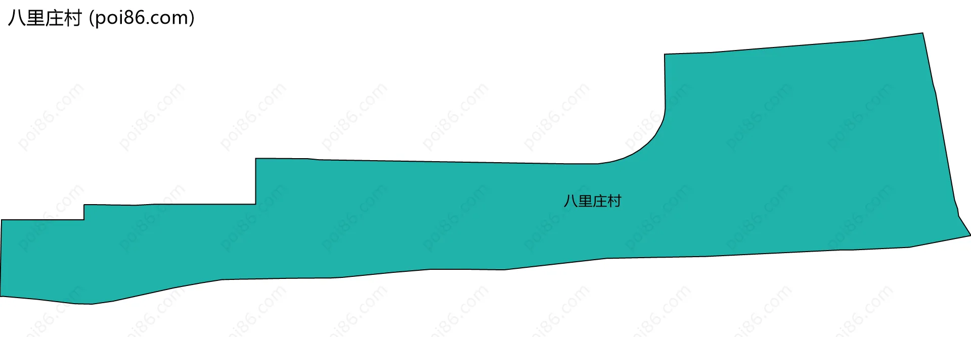 八里庄村边界地图