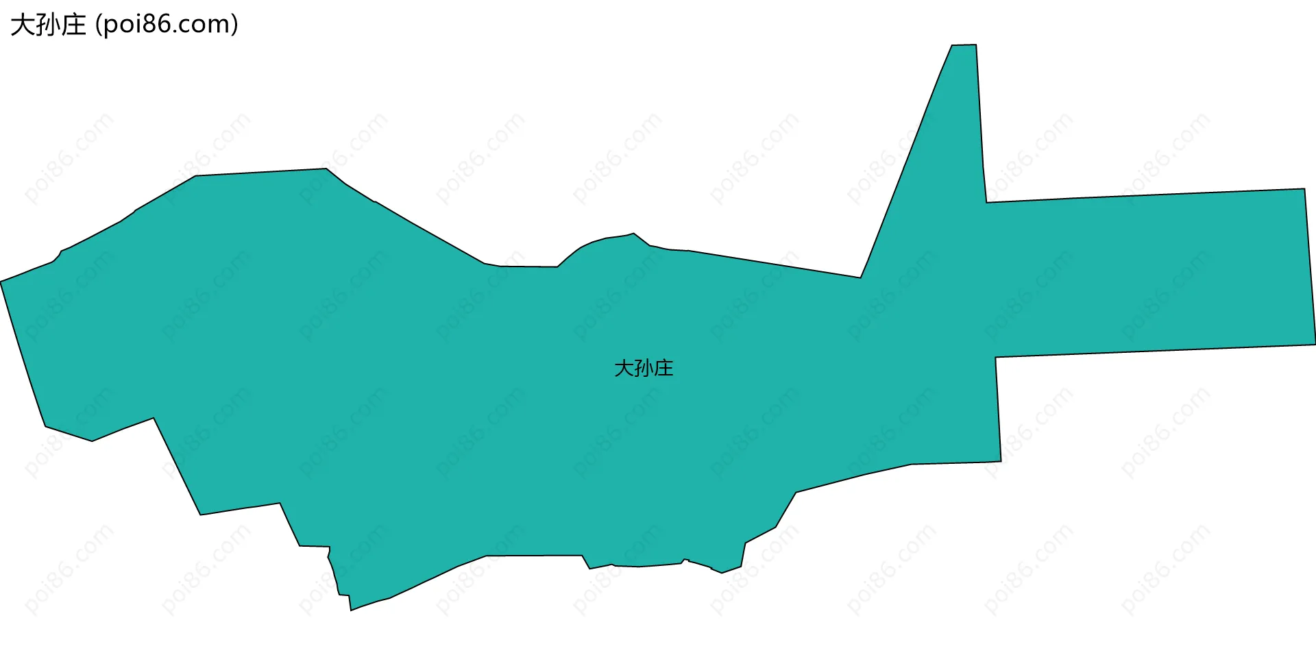 大孙庄边界地图