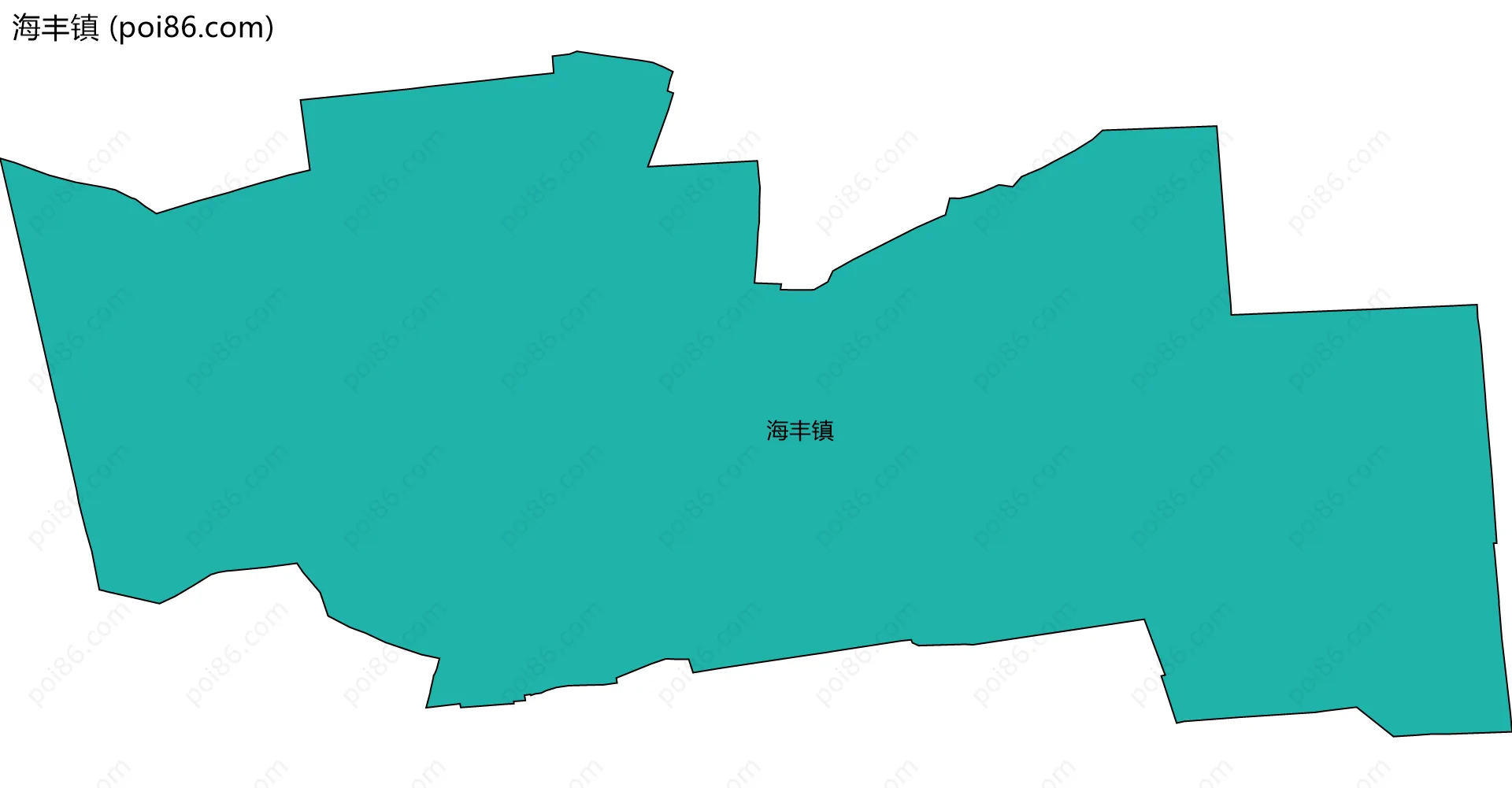 海丰镇边界地图