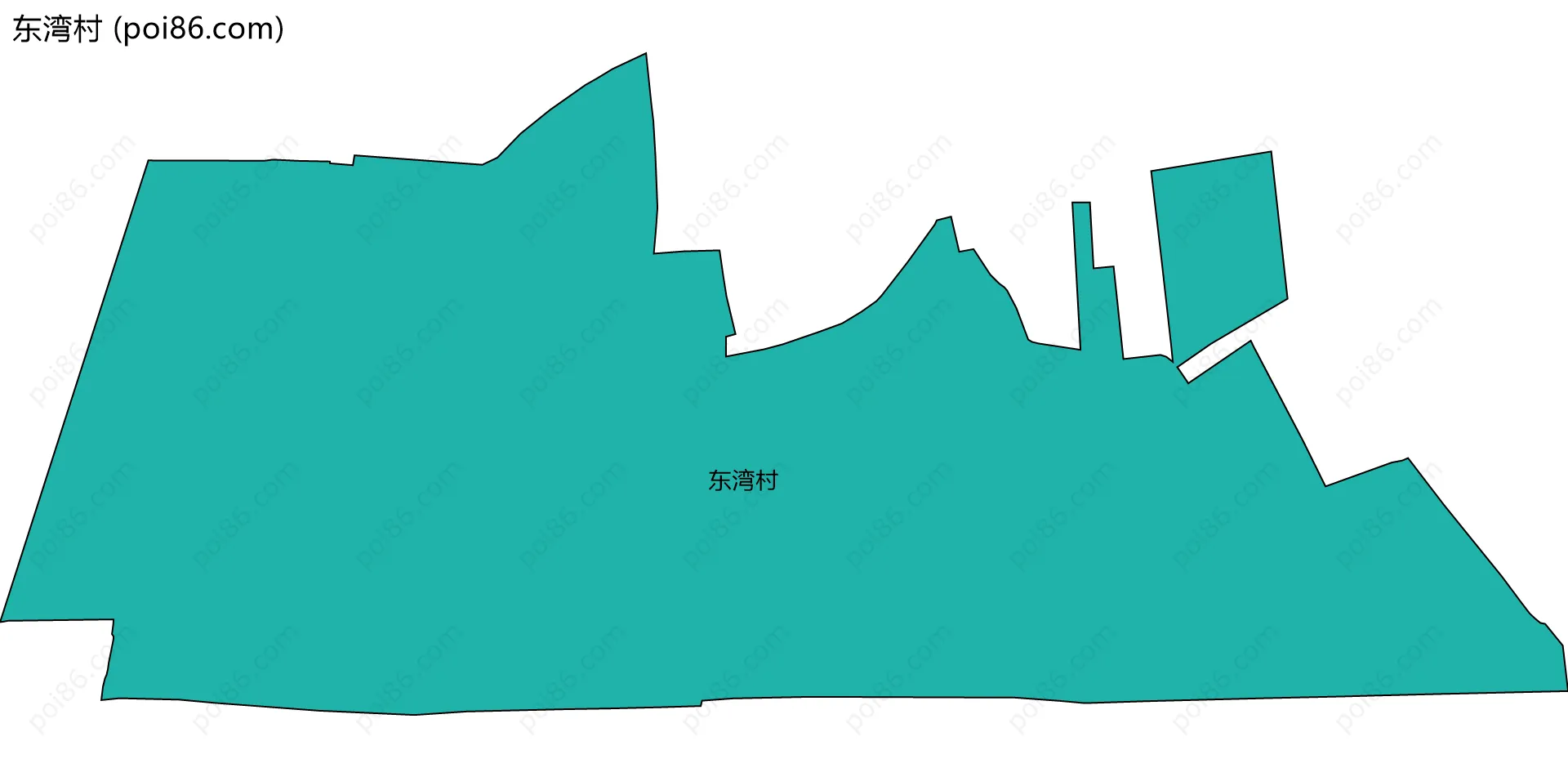 东湾村边界地图