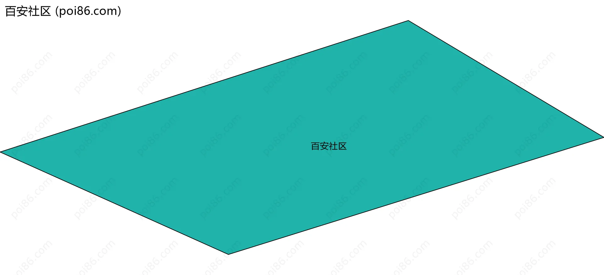 百安社区边界地图