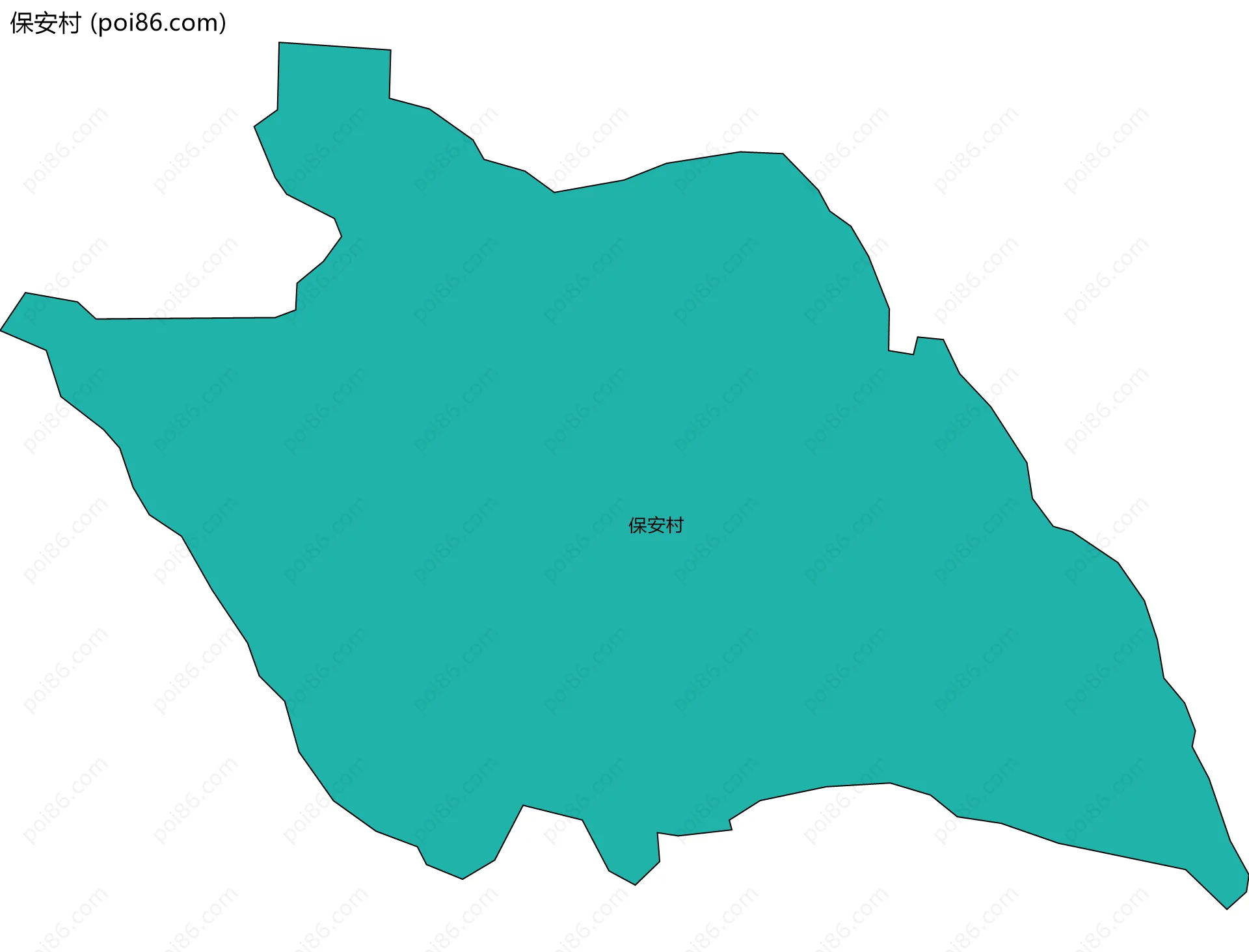 保安村边界地图