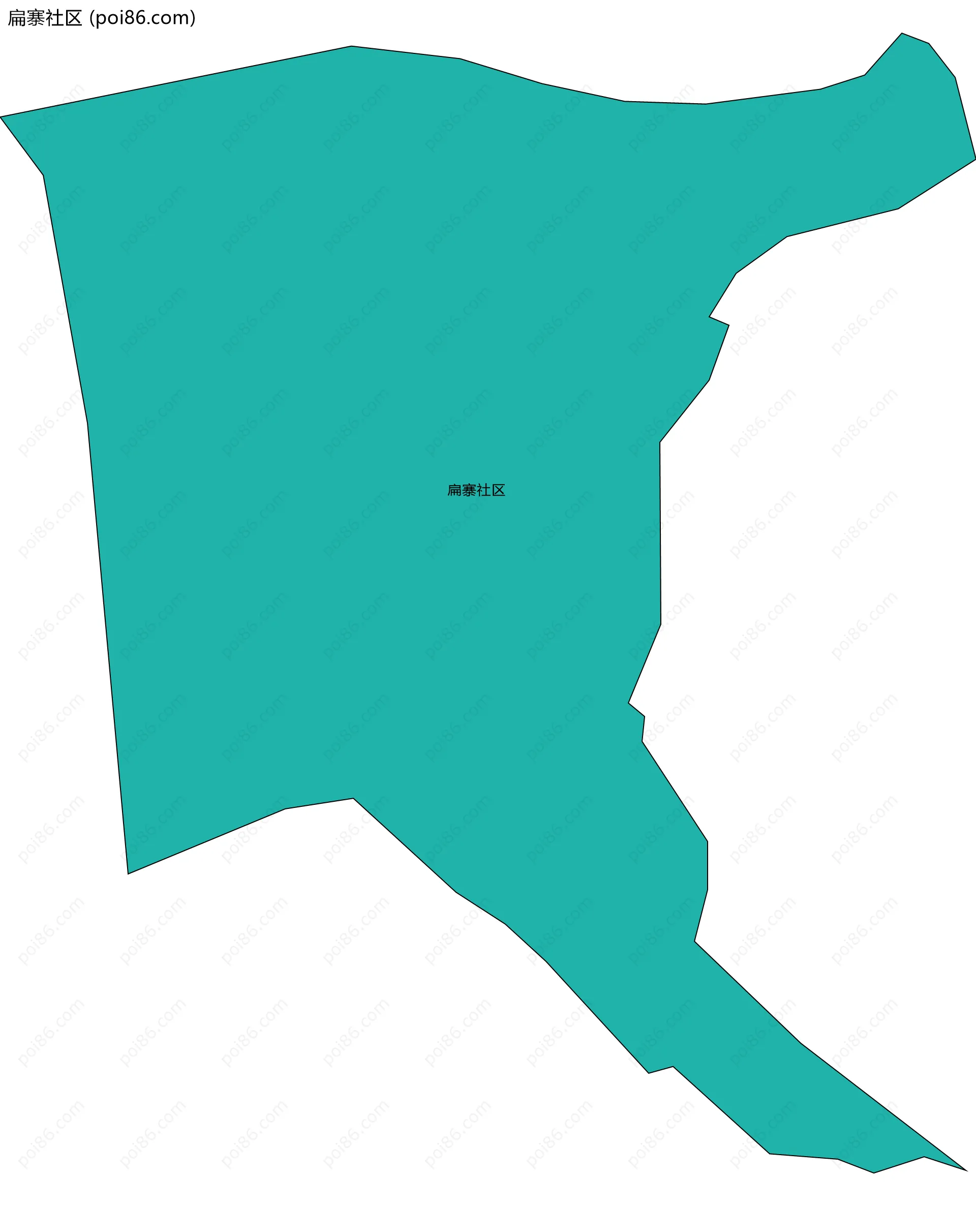 扁寨社区边界地图