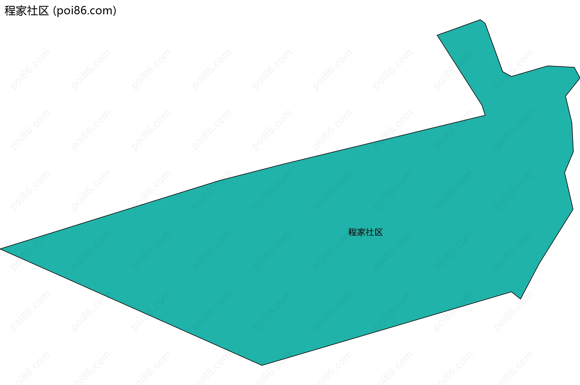 程家社区边界地图