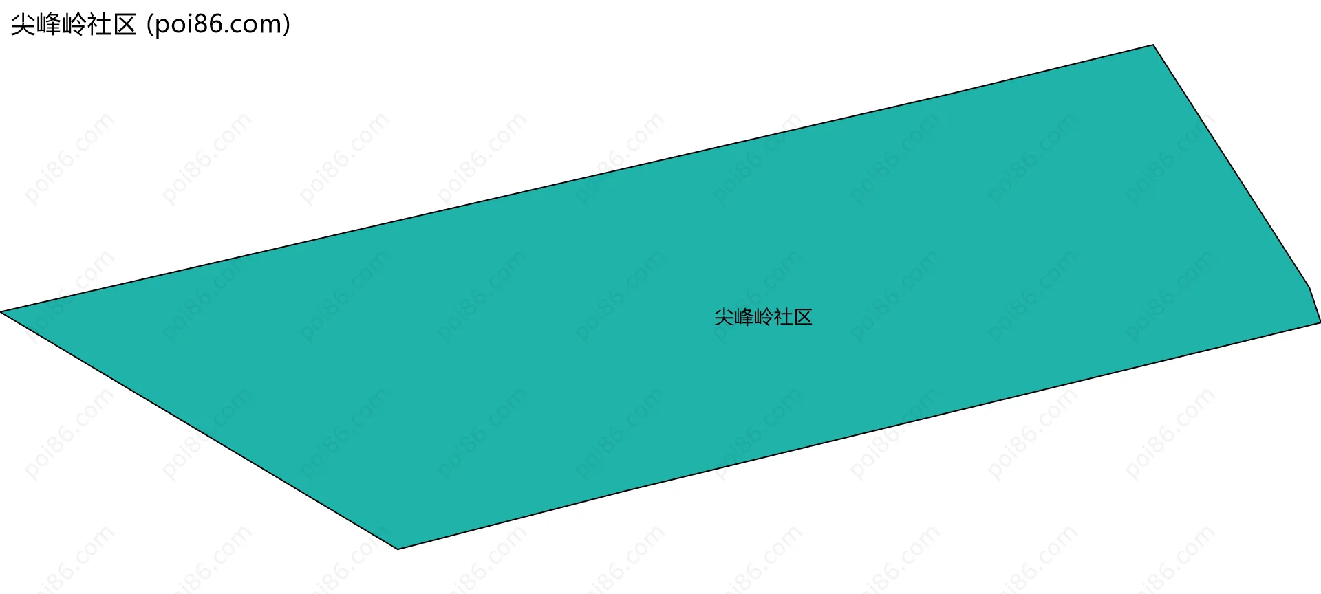 尖峰岭社区边界地图