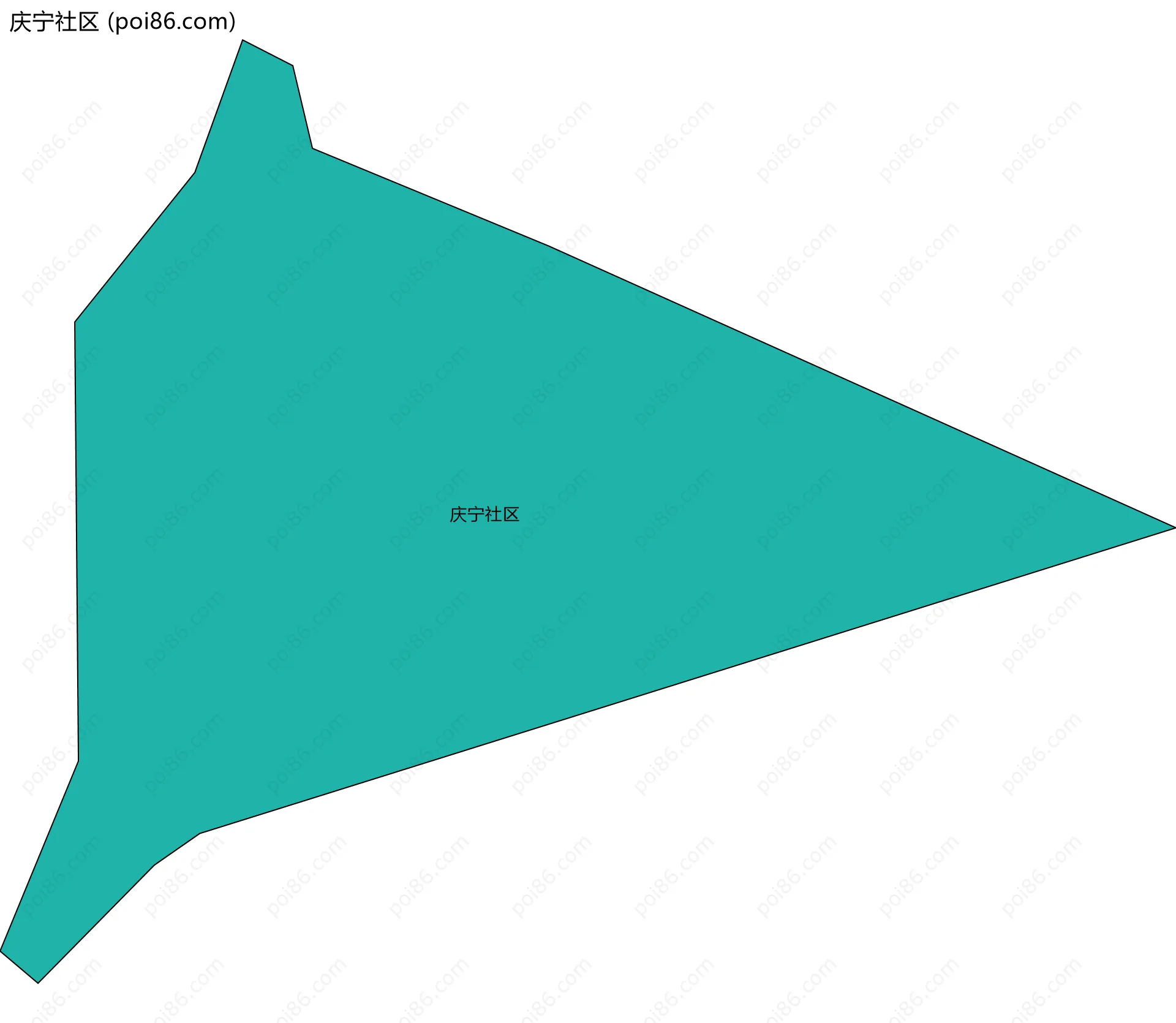 庆宁社区边界地图