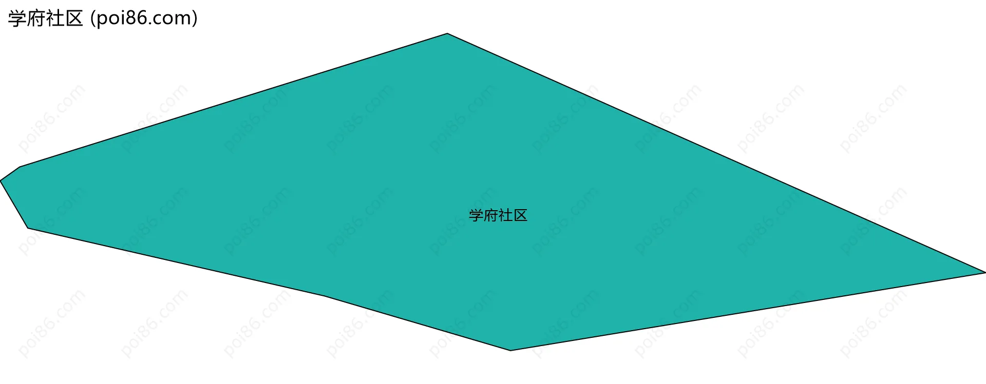 学府社区边界地图