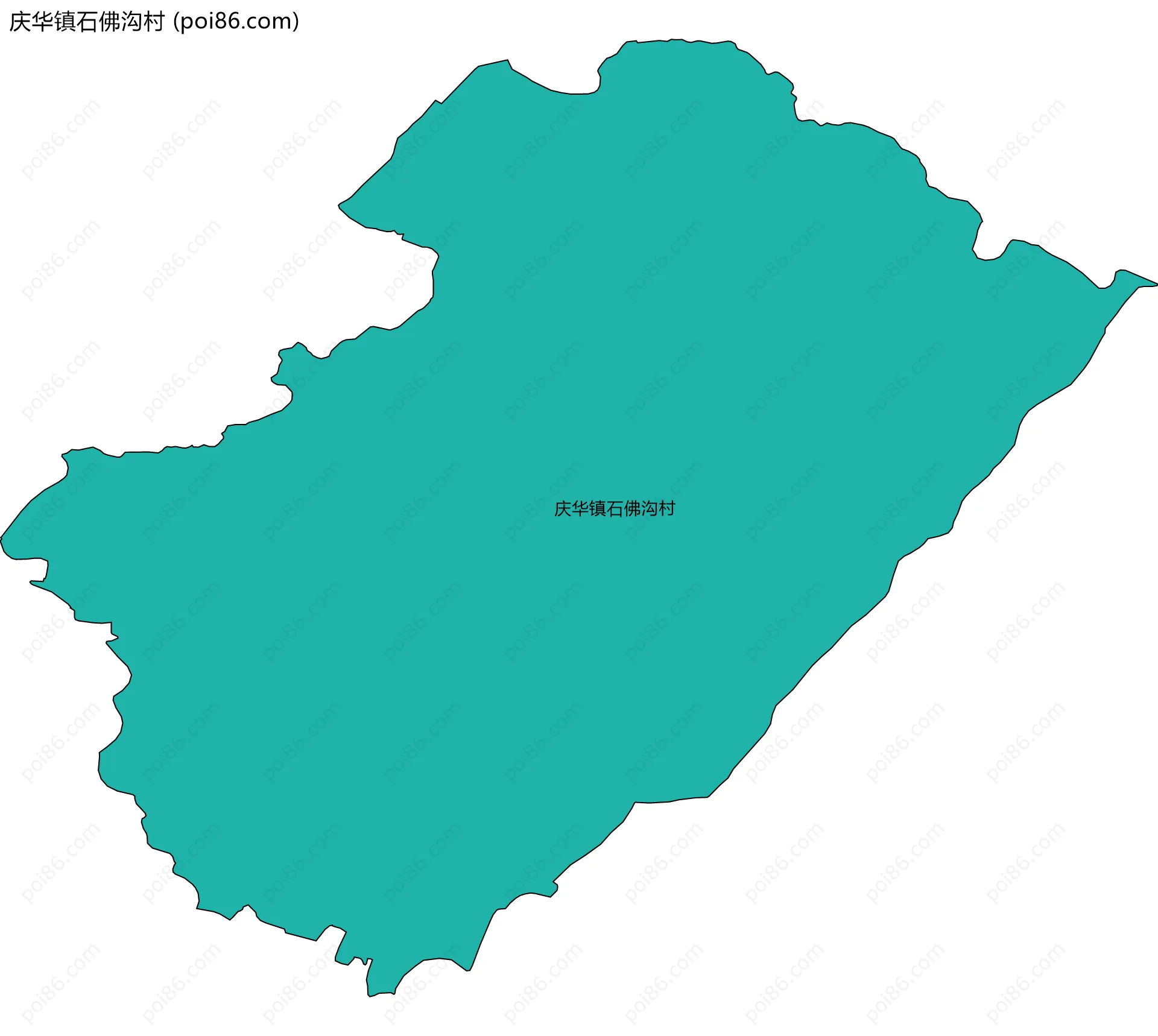 庆华镇石佛沟村边界地图