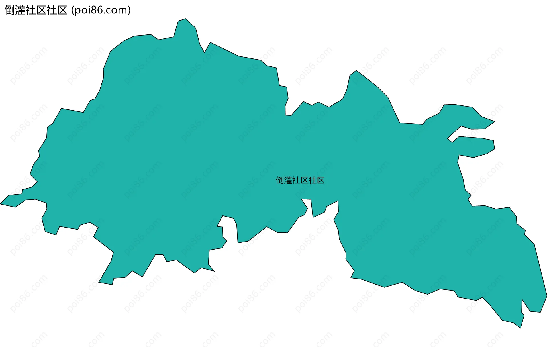 倒灌社区社区边界地图