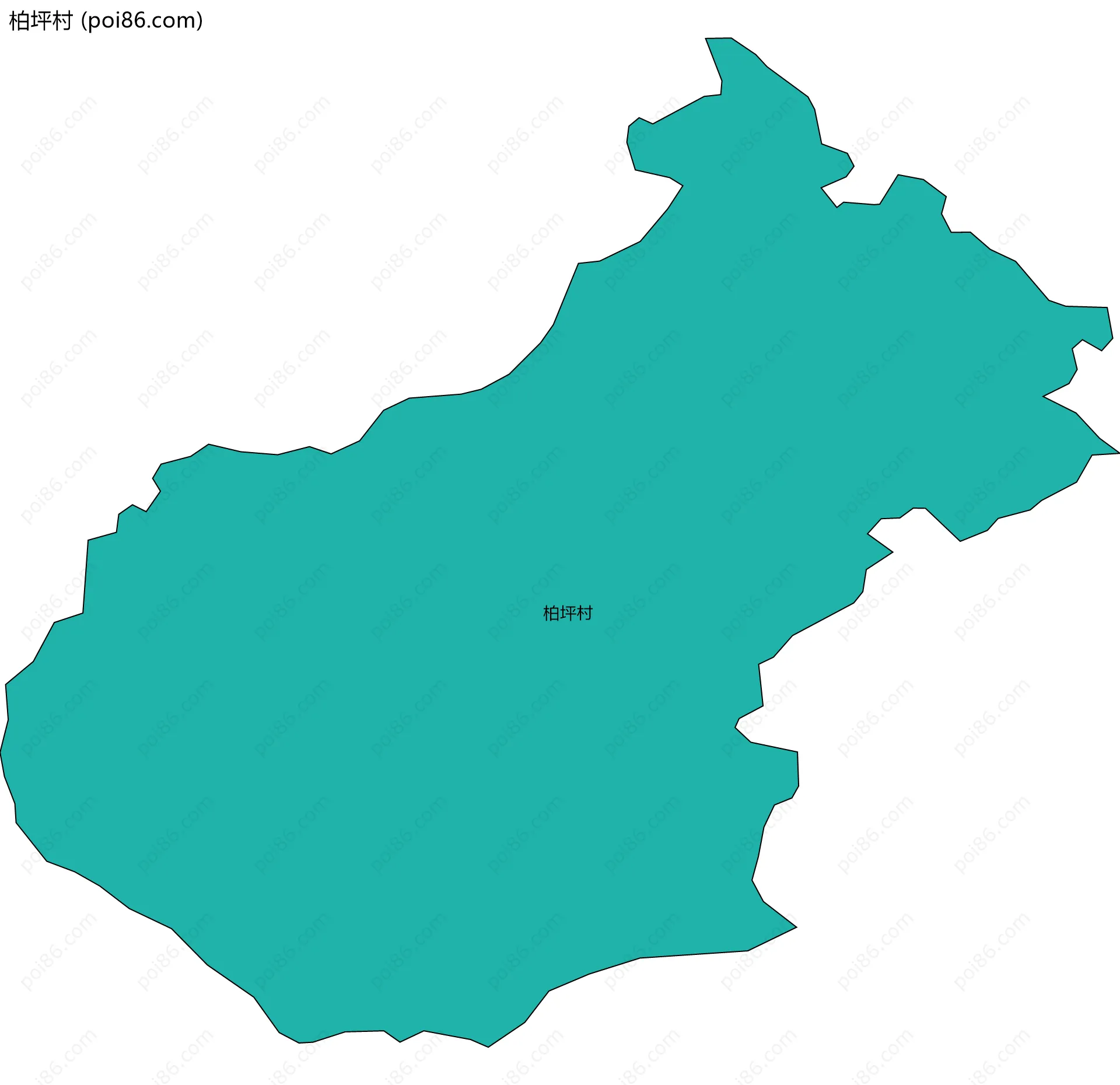 柏坪村边界地图