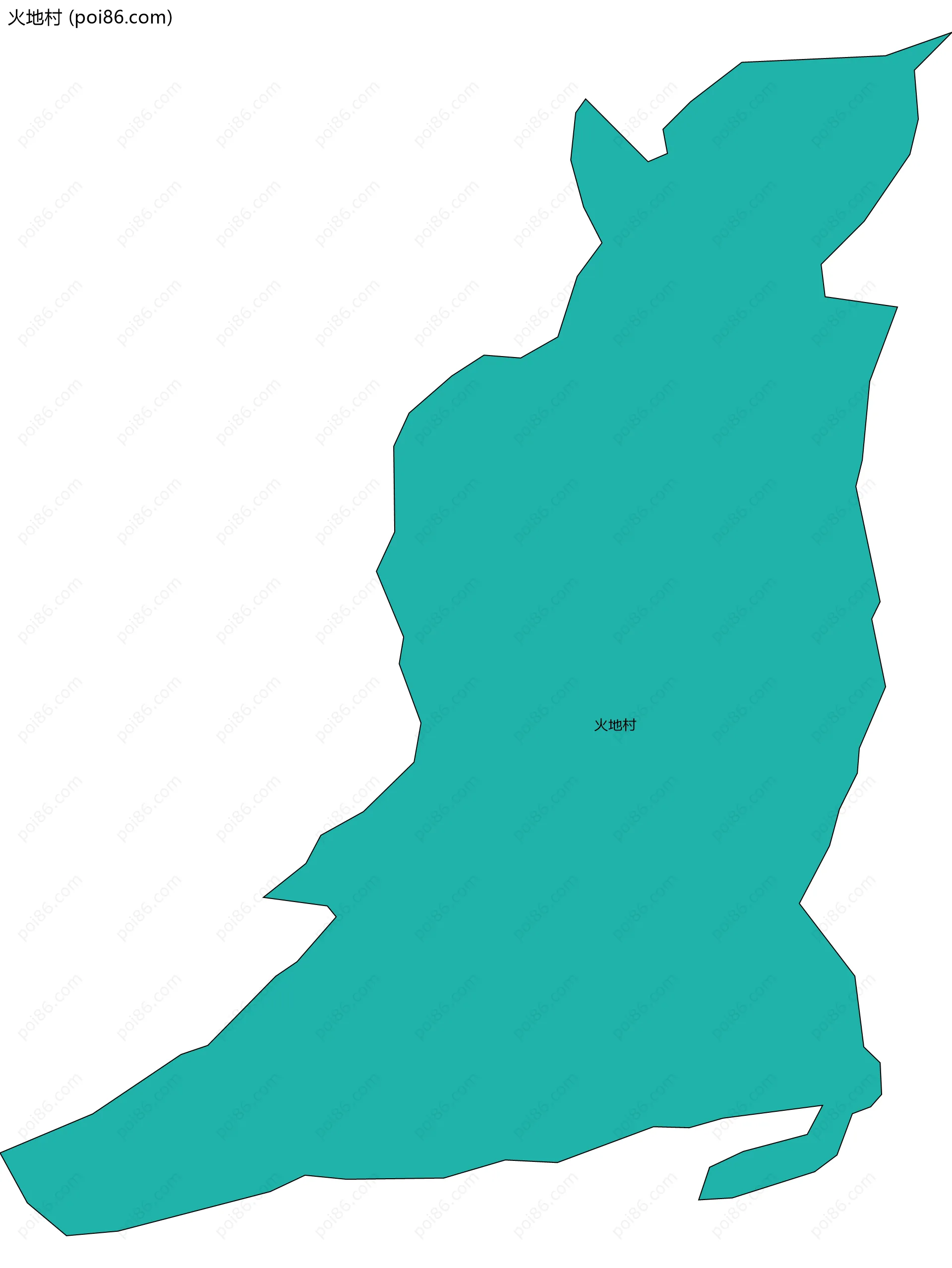 火地村边界地图