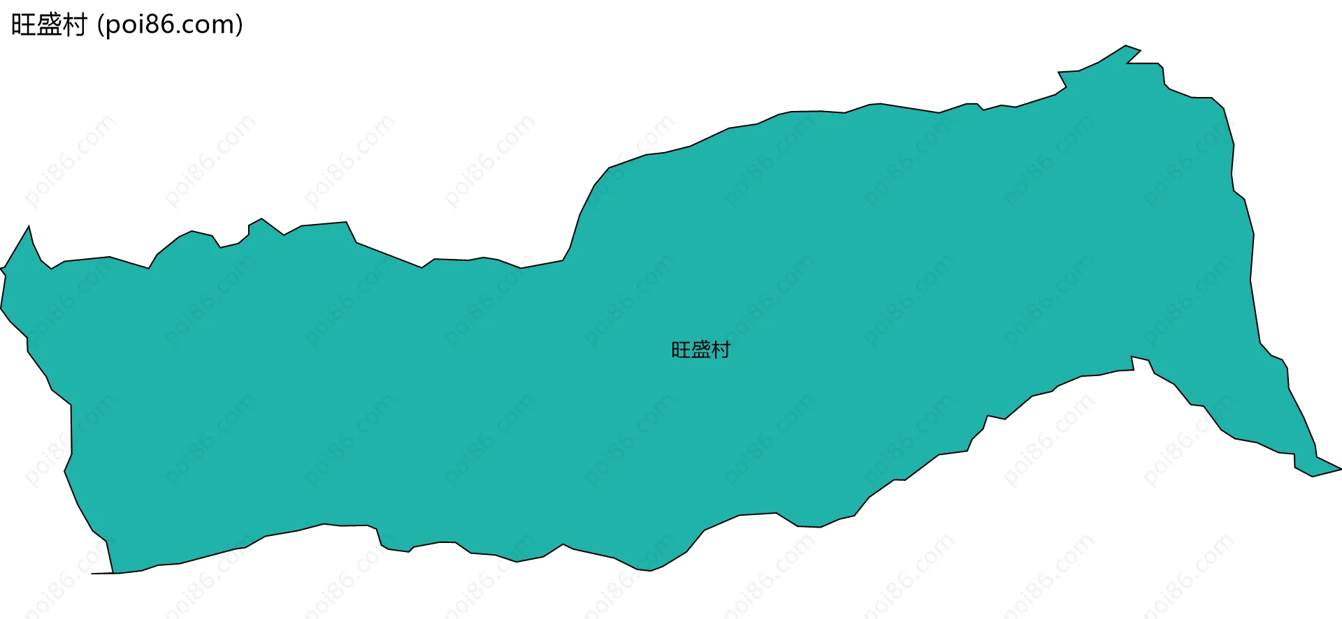 旺盛村边界地图