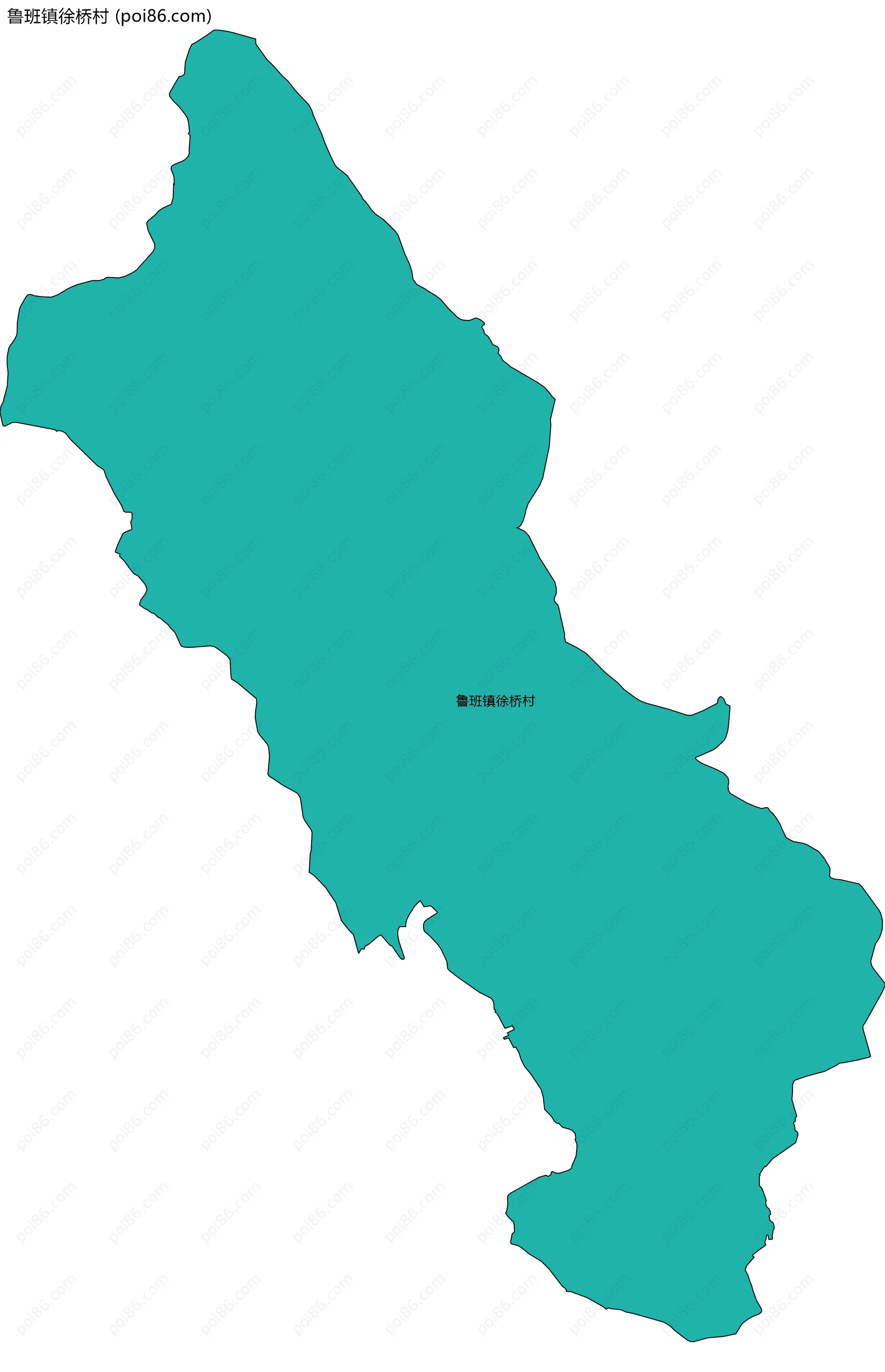 鲁班镇徐桥村边界地图