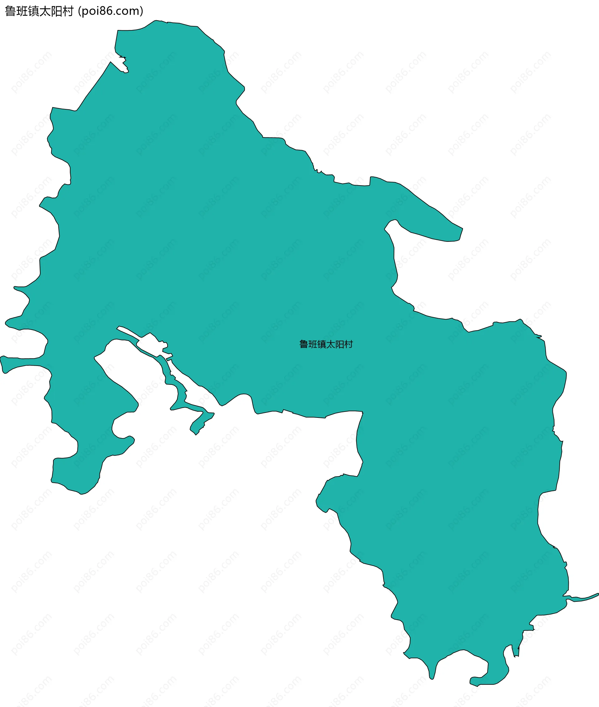 鲁班镇太阳村边界地图