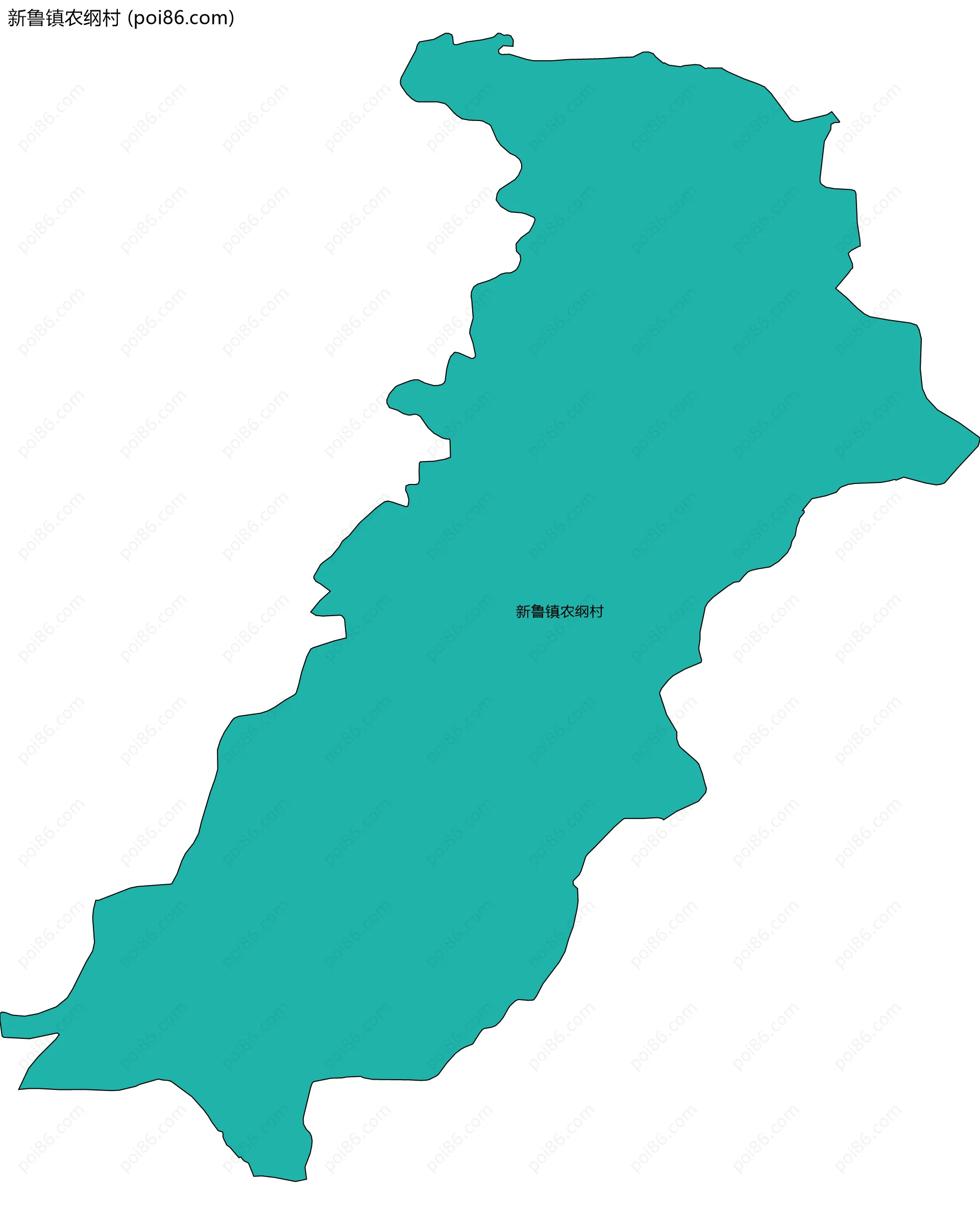 新鲁镇农纲村边界地图