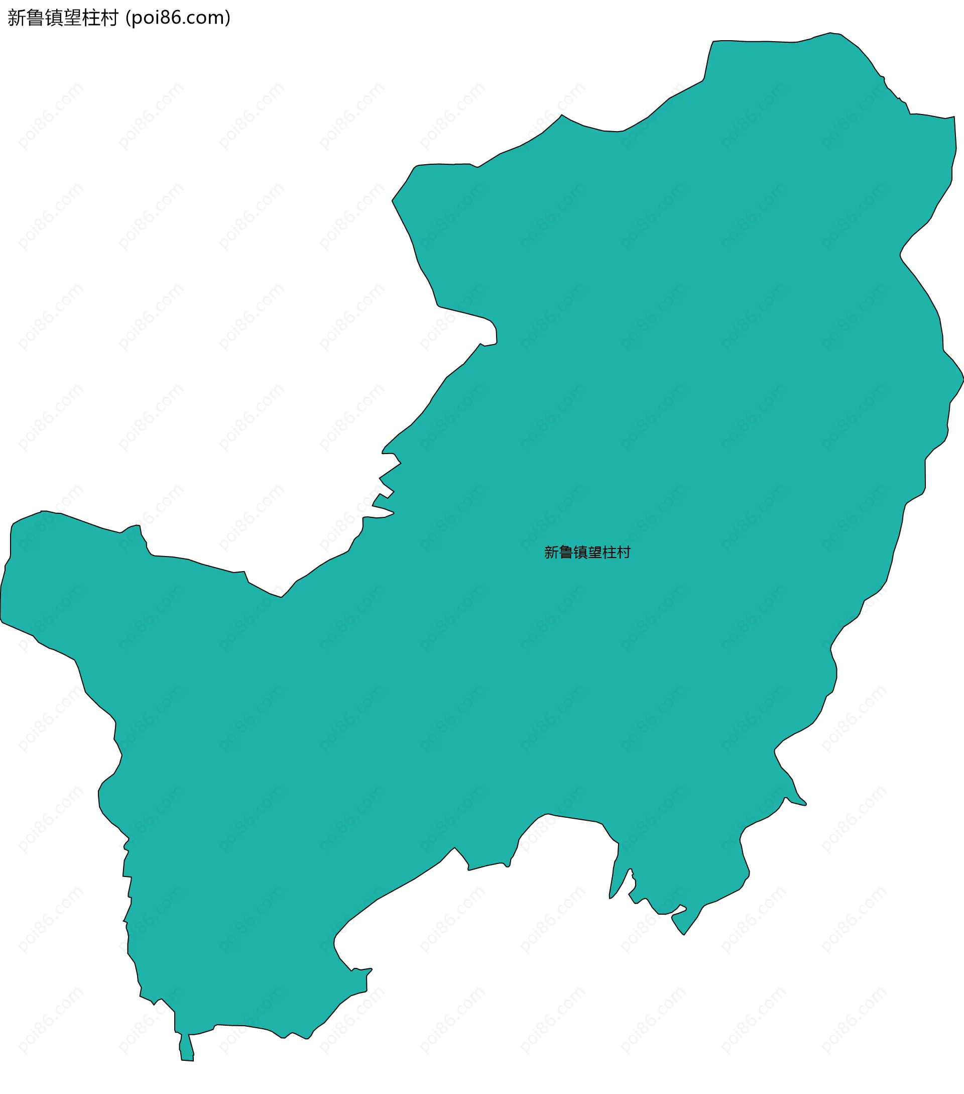 新鲁镇望柱村边界地图