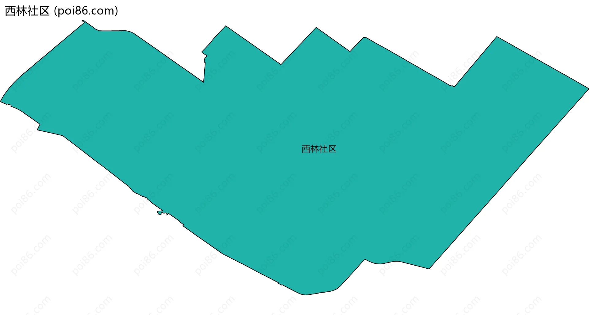西林社区边界地图