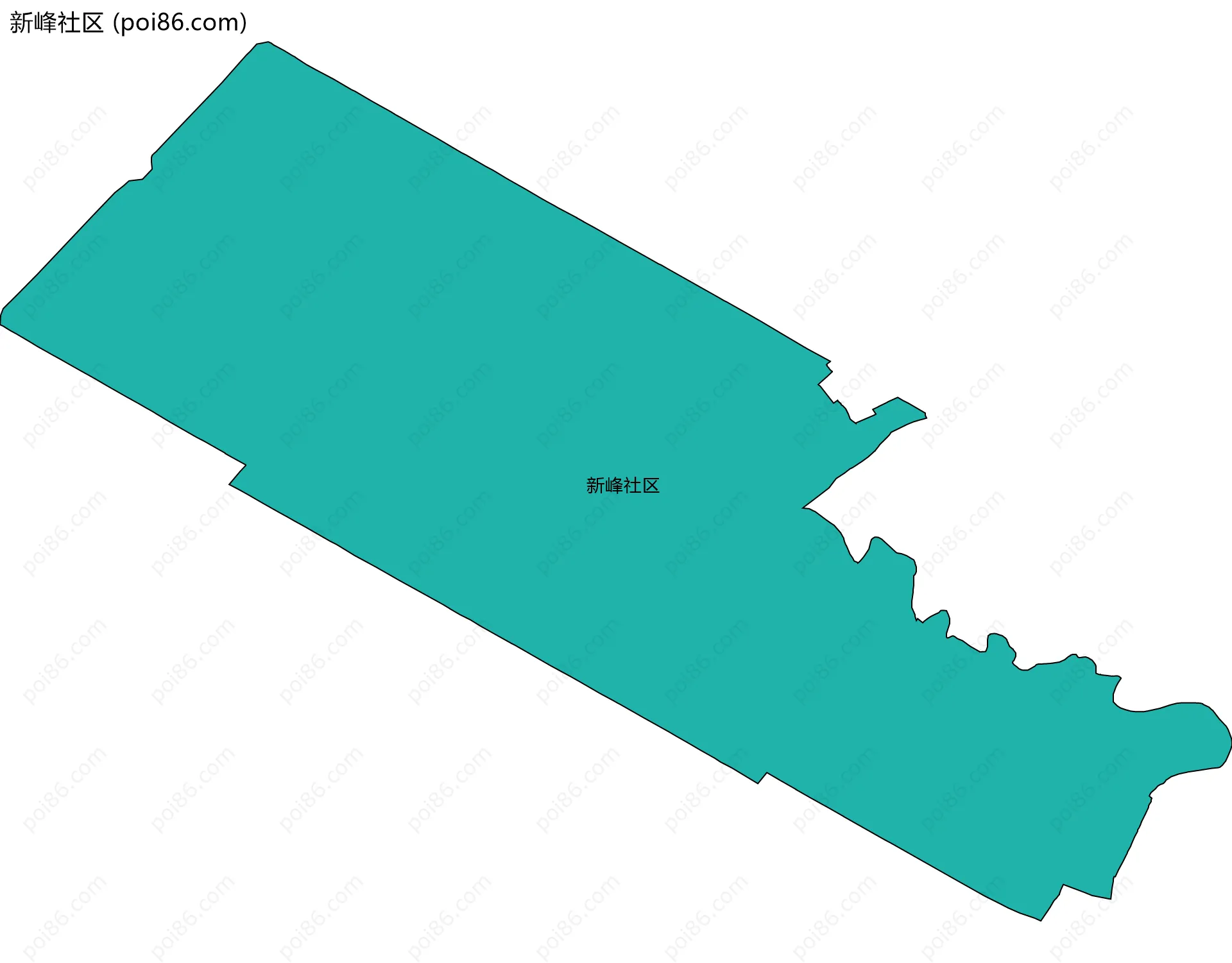 新峰社区边界地图