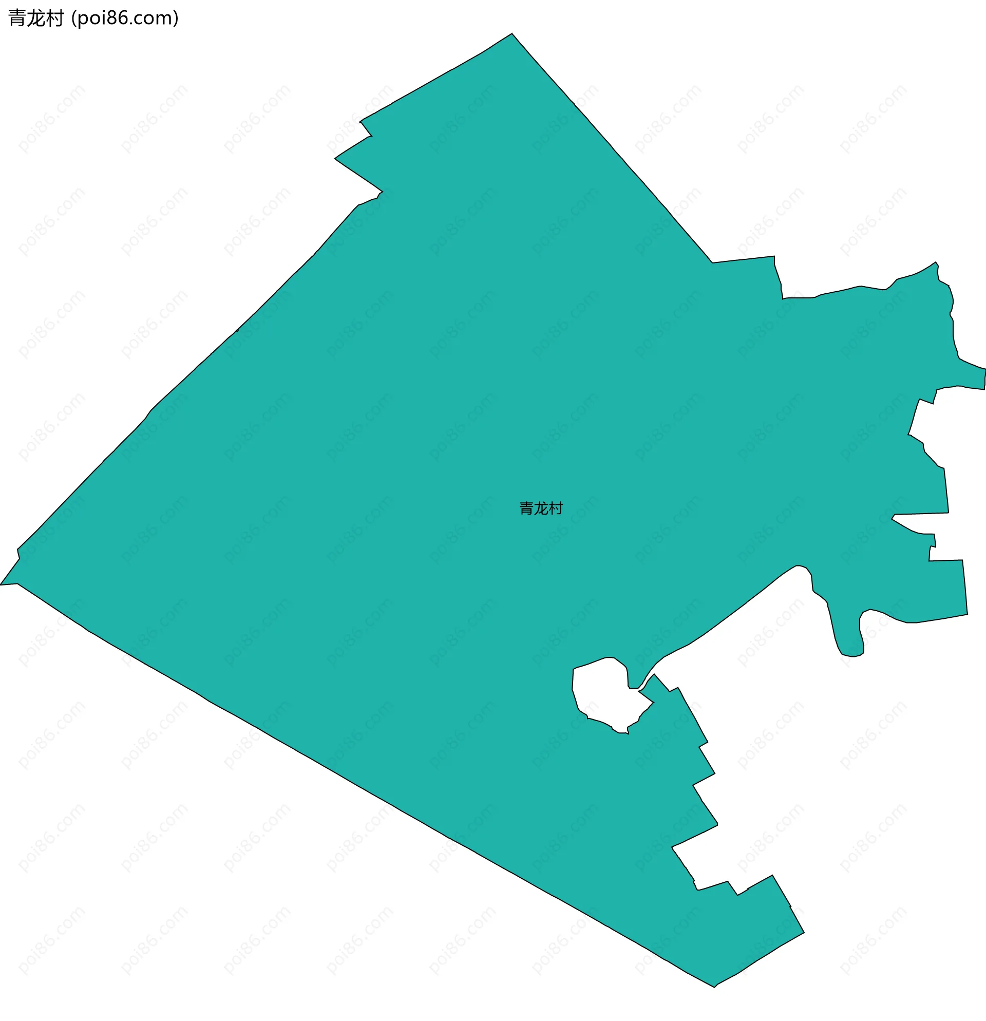 青龙村边界地图