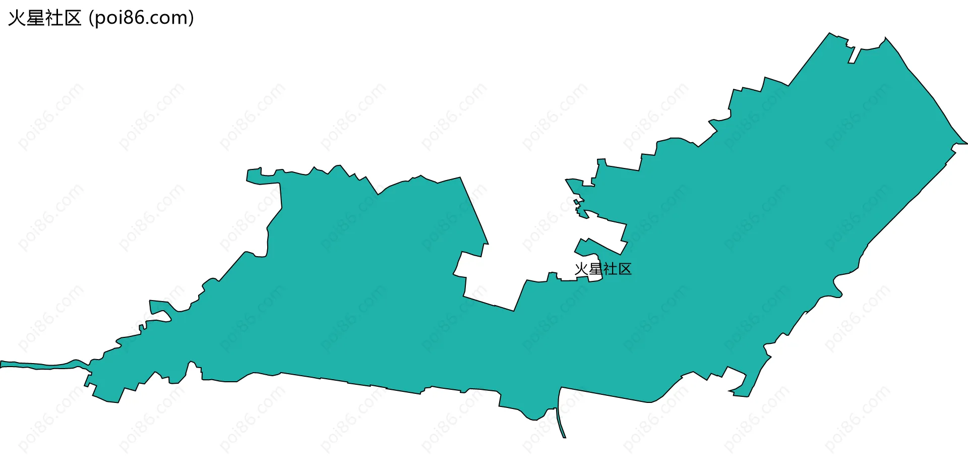 火星社区边界地图