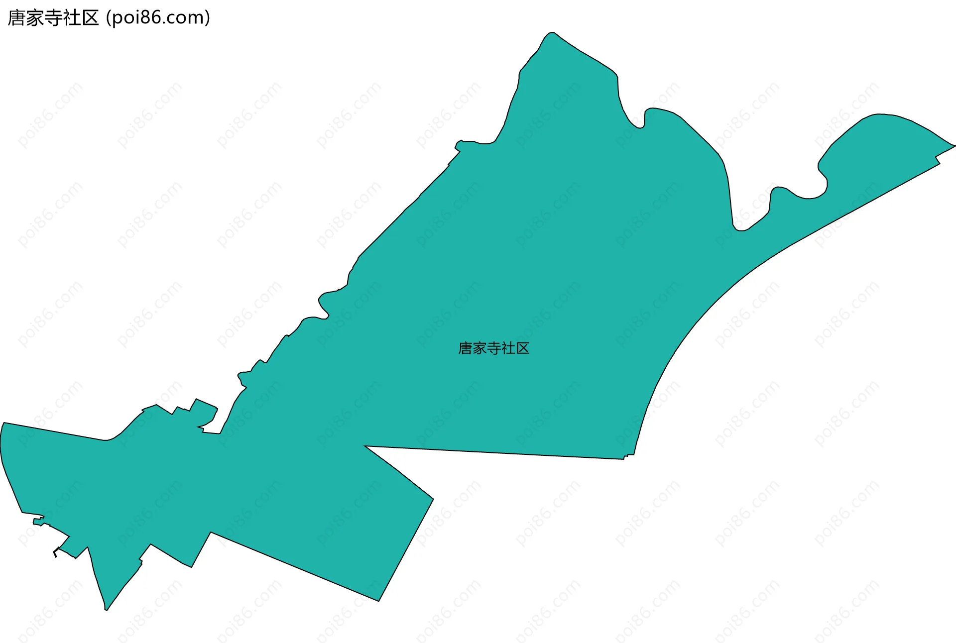 唐家寺社区边界地图