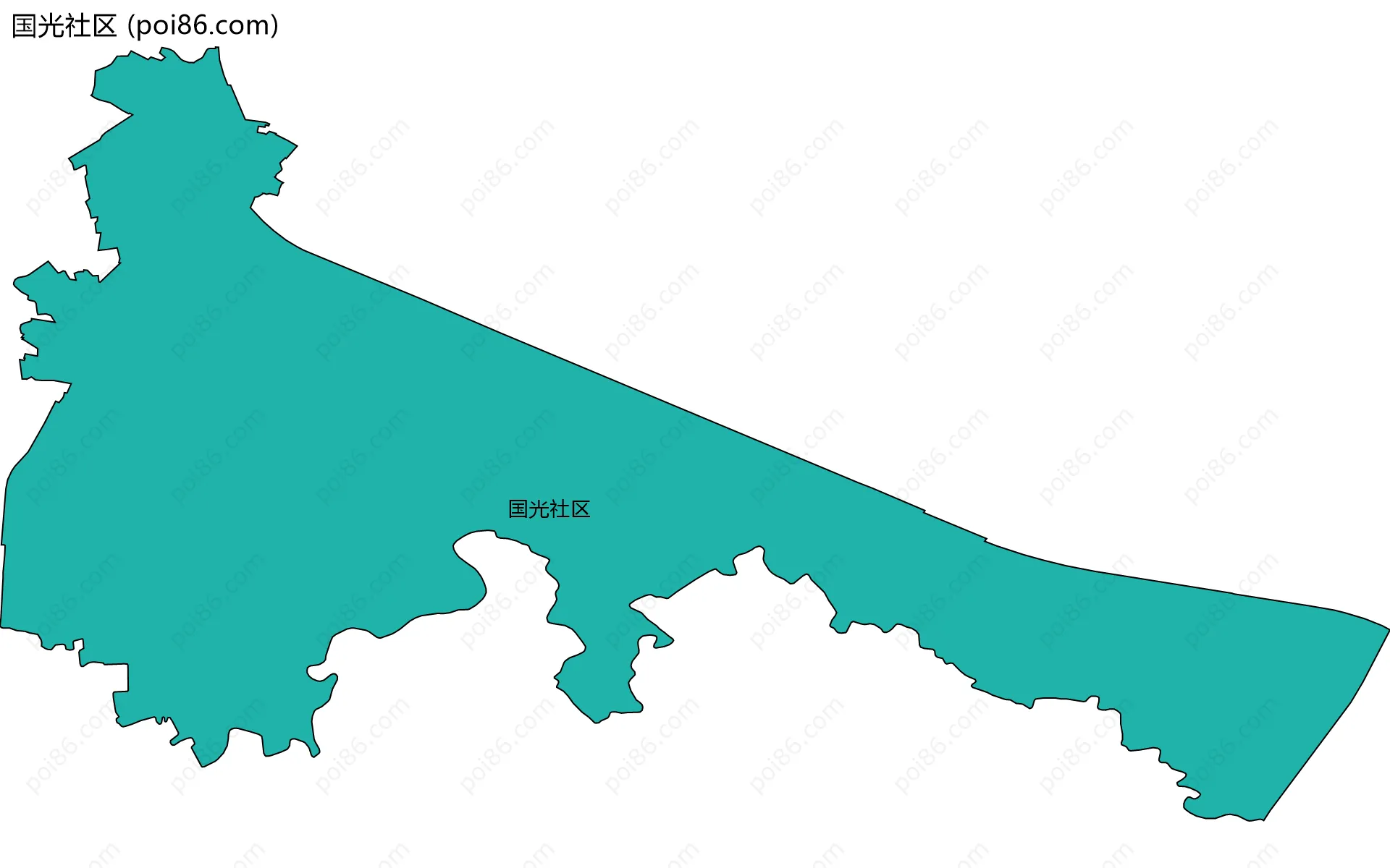 国光社区边界地图