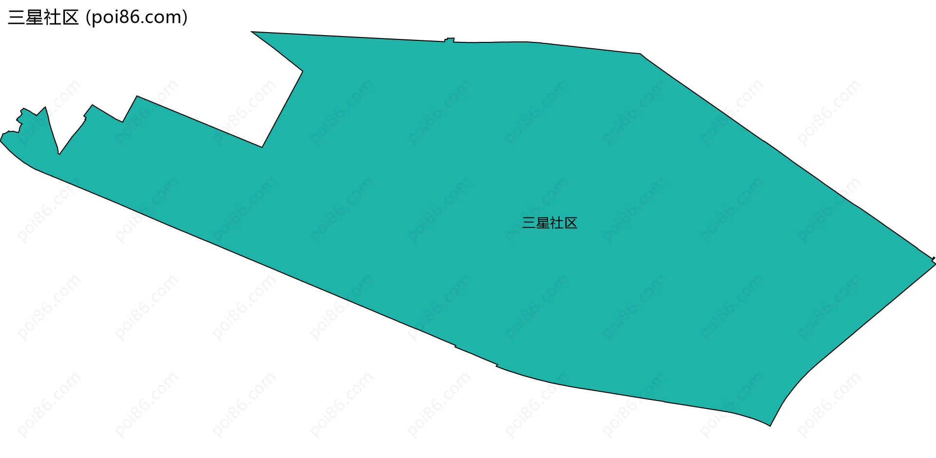 三星社区边界地图