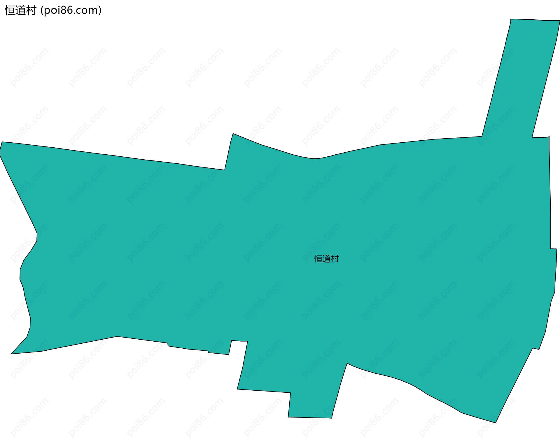 恒道村边界地图