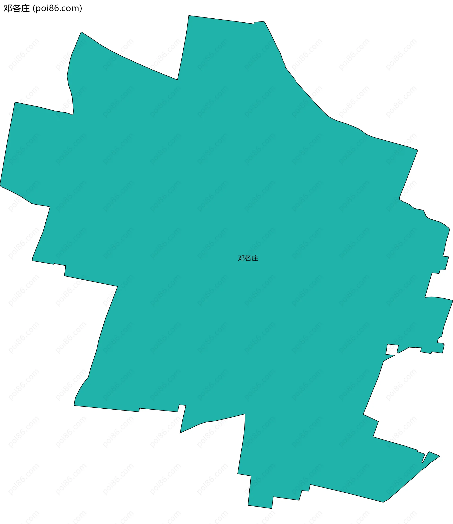 邓各庄边界地图