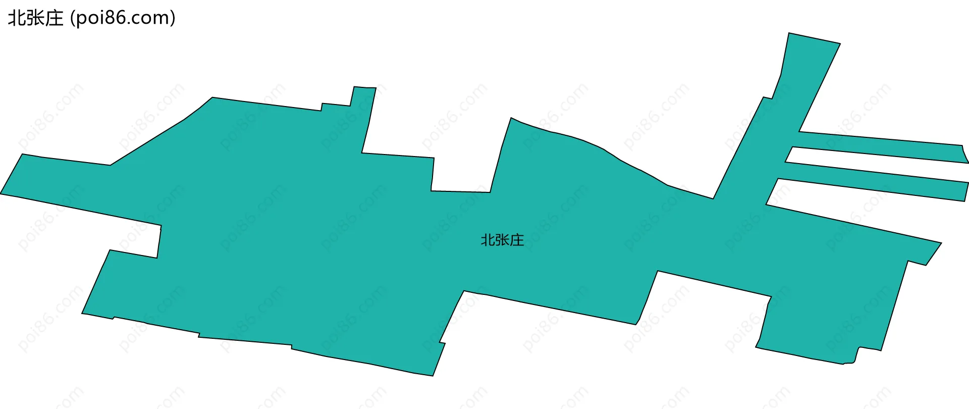 北张庄边界地图