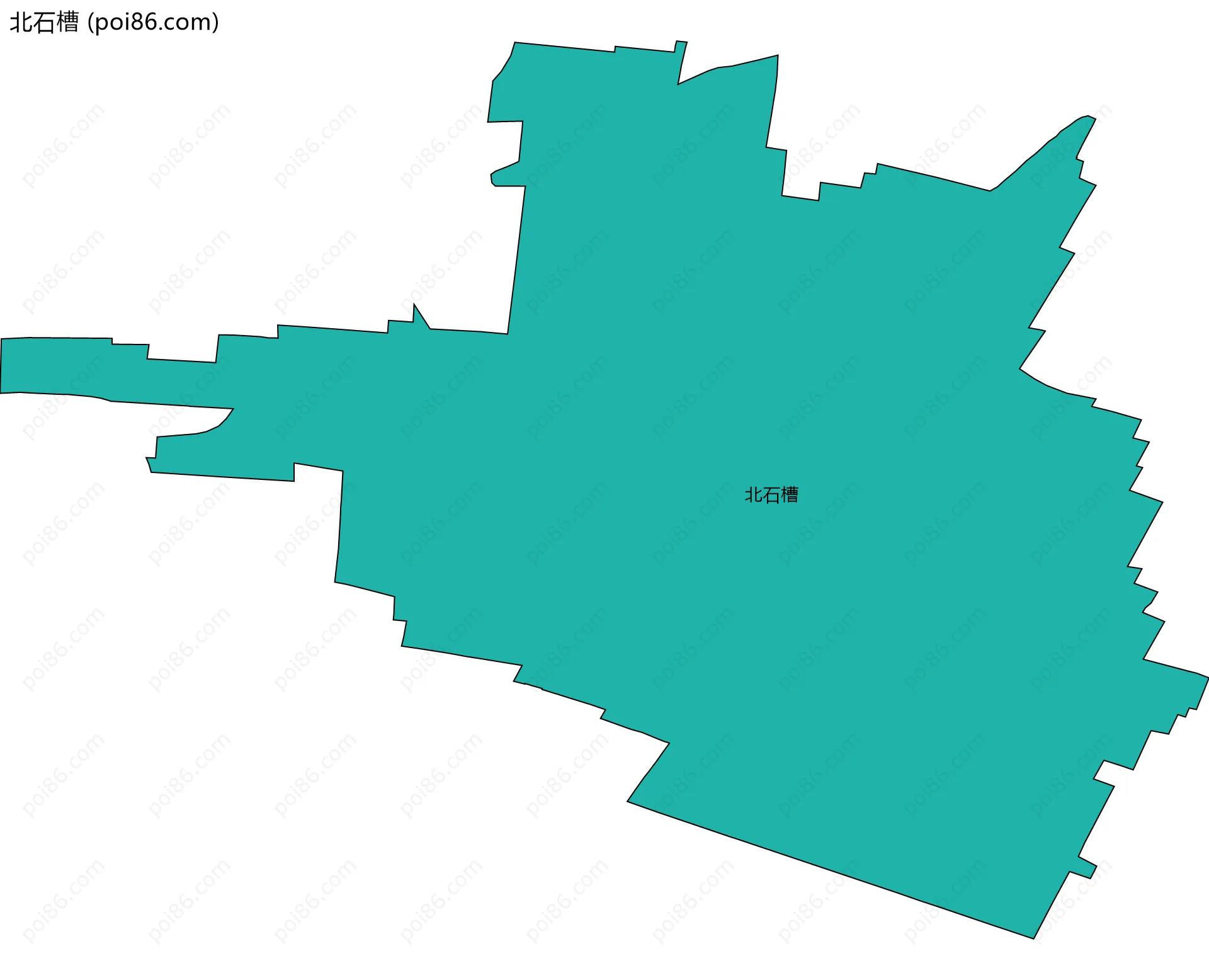 北石槽边界地图