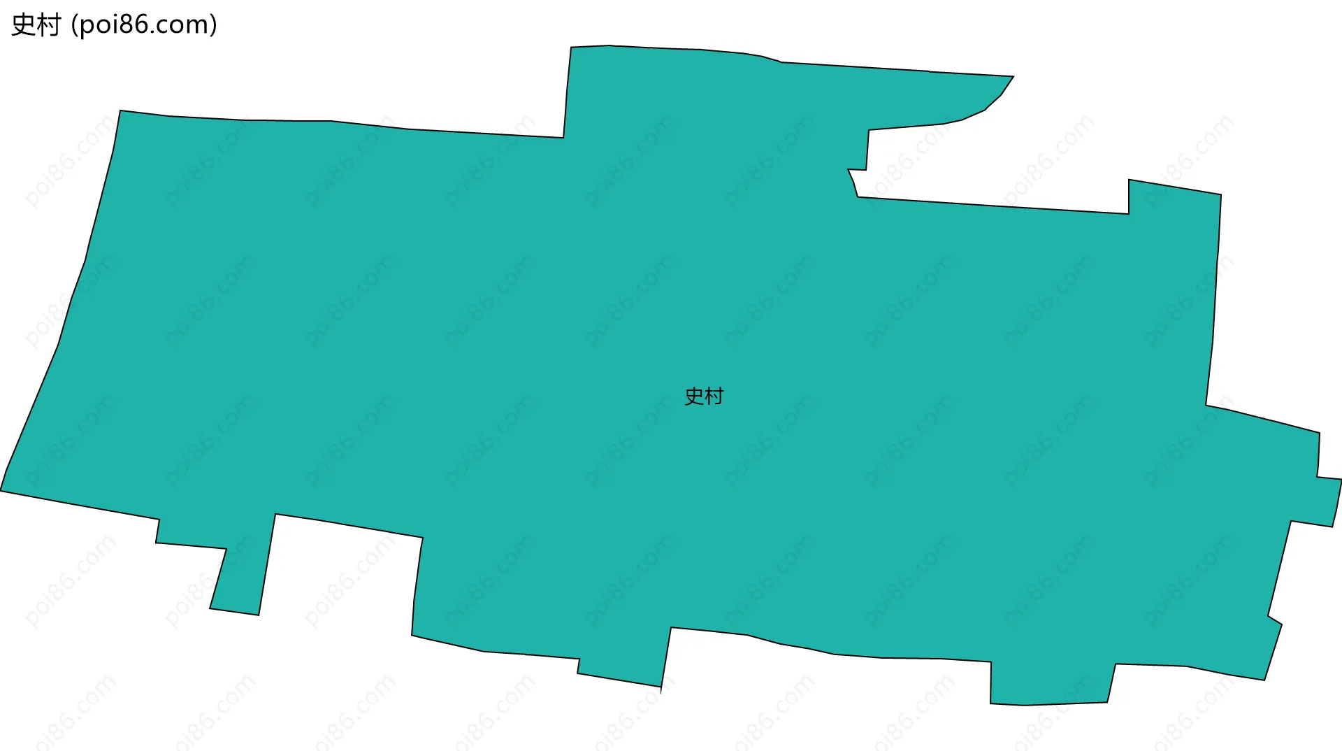 史村边界地图