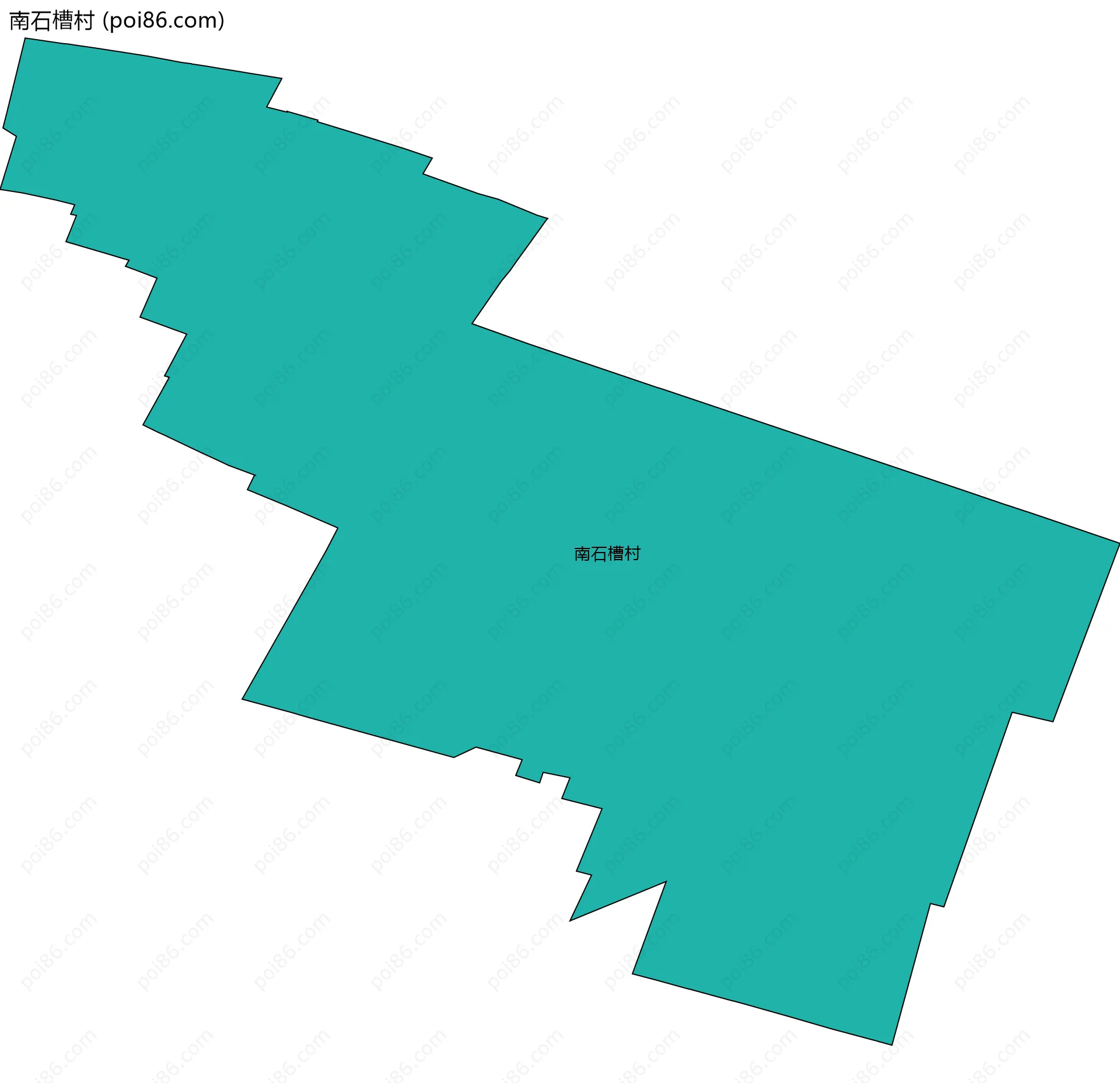 南石槽村边界地图