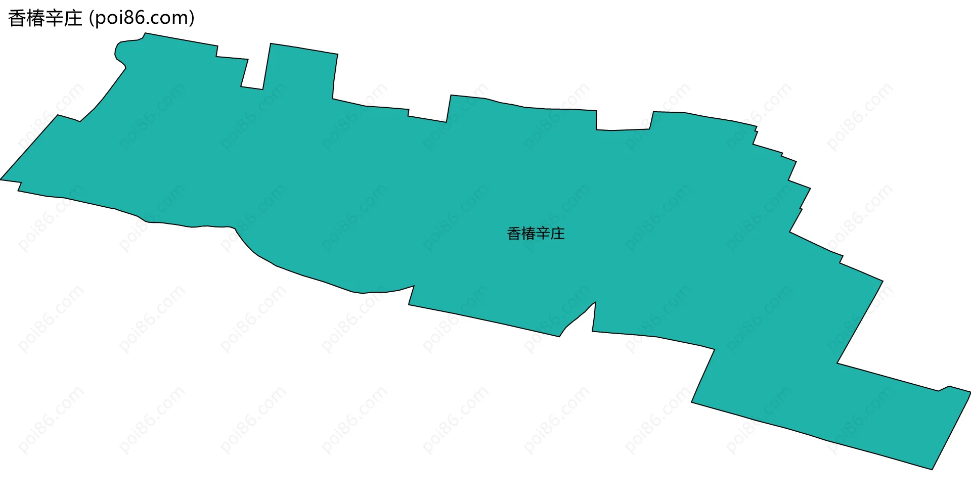 香椿辛庄边界地图