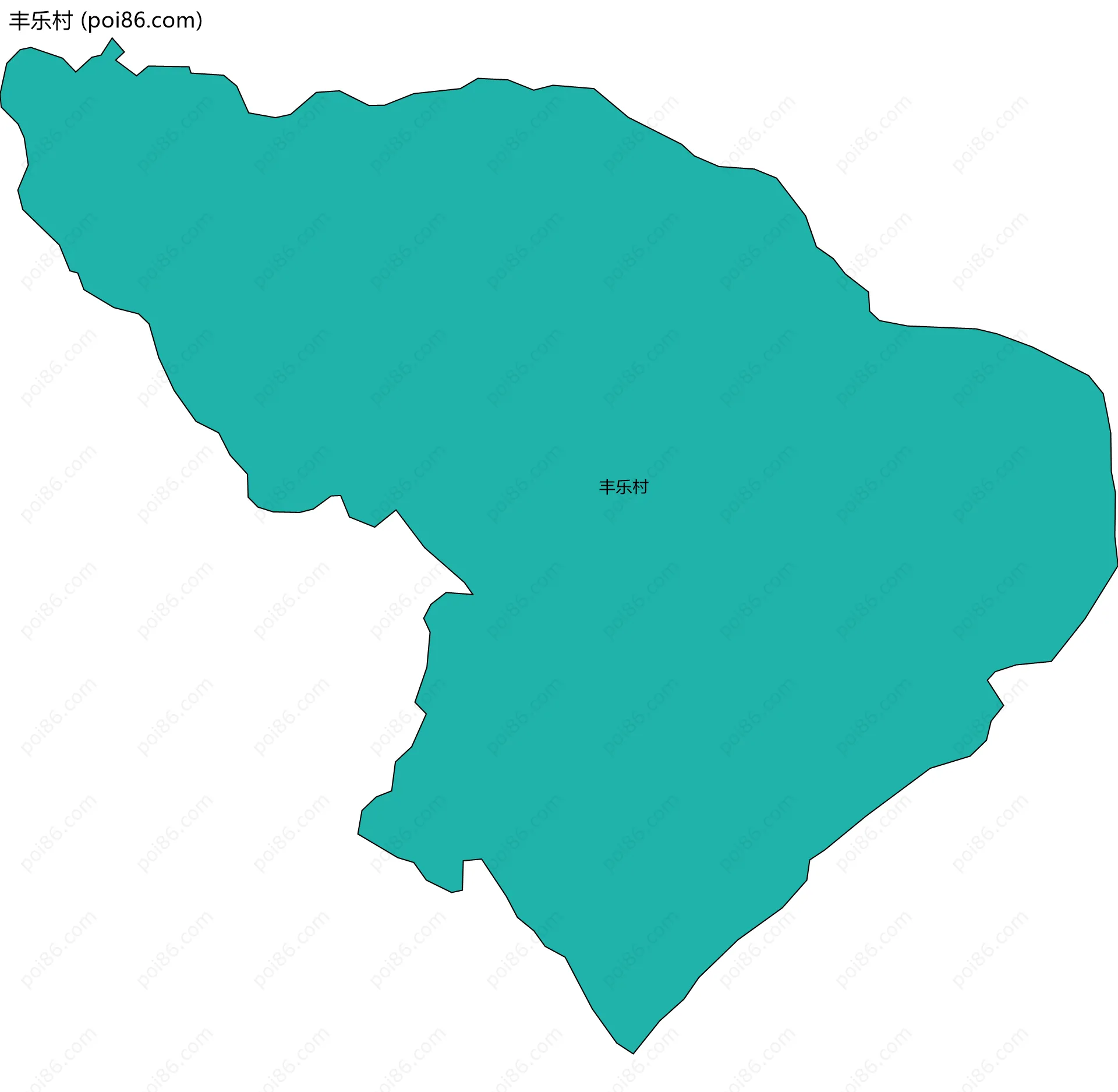 丰乐村边界地图
