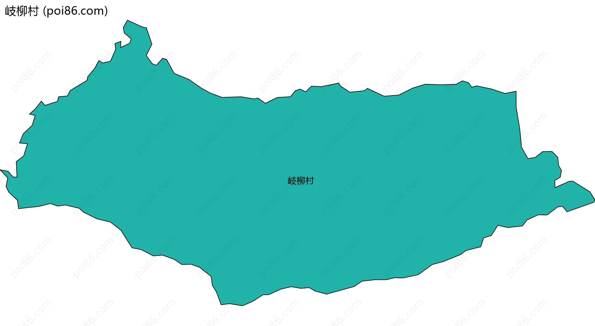 岐柳村边界地图