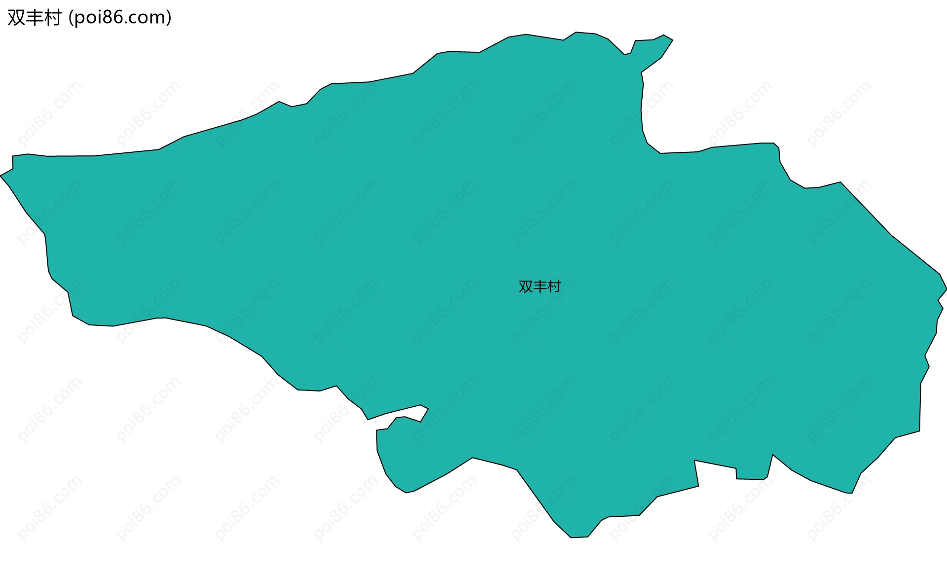 双丰村边界地图