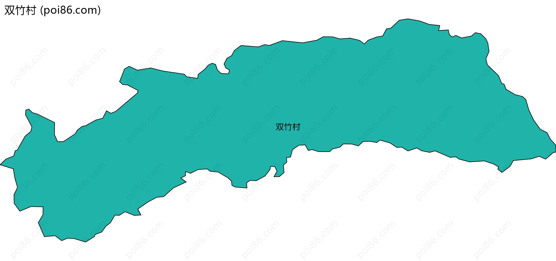 双竹村边界地图