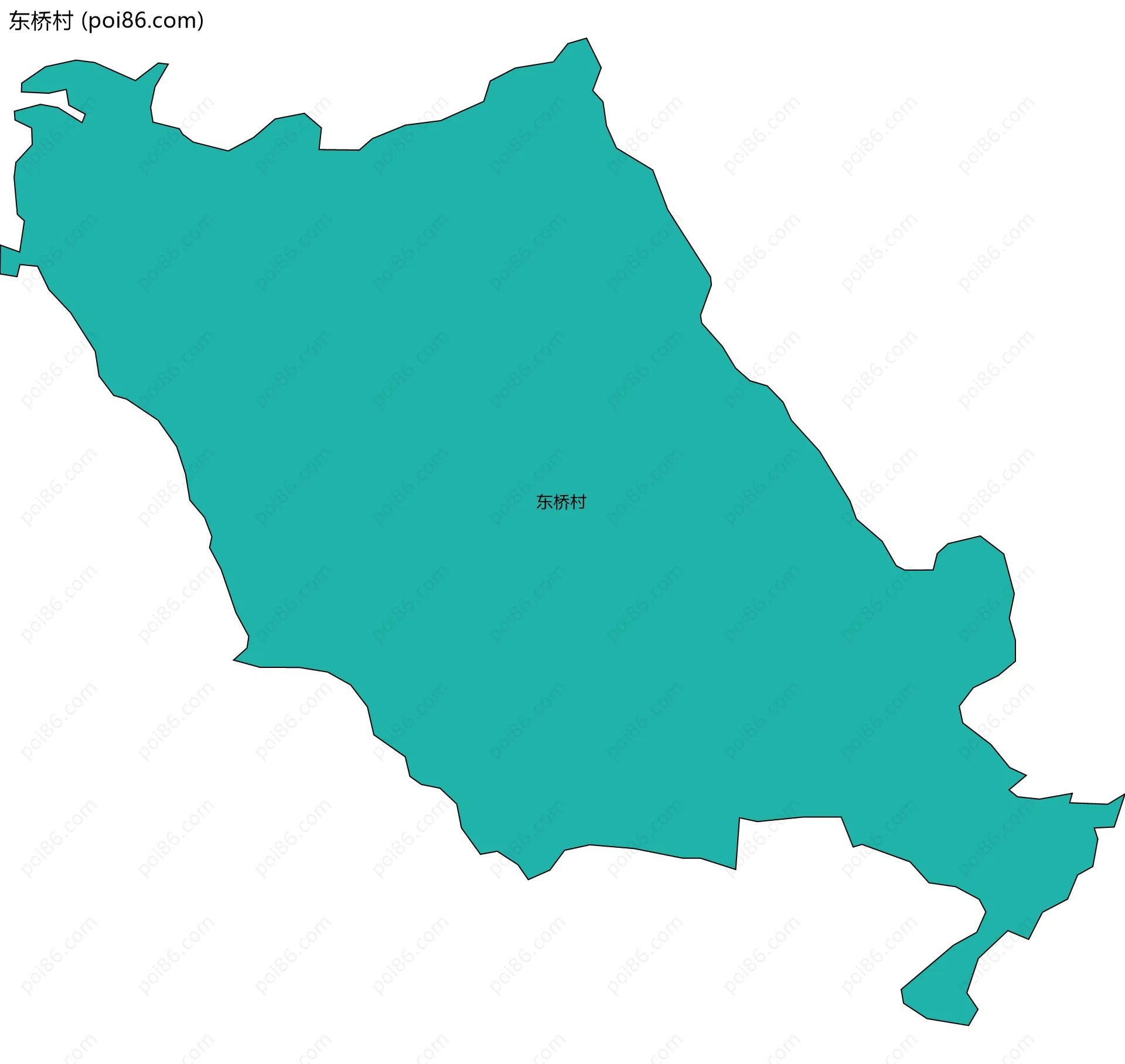 东桥村边界地图