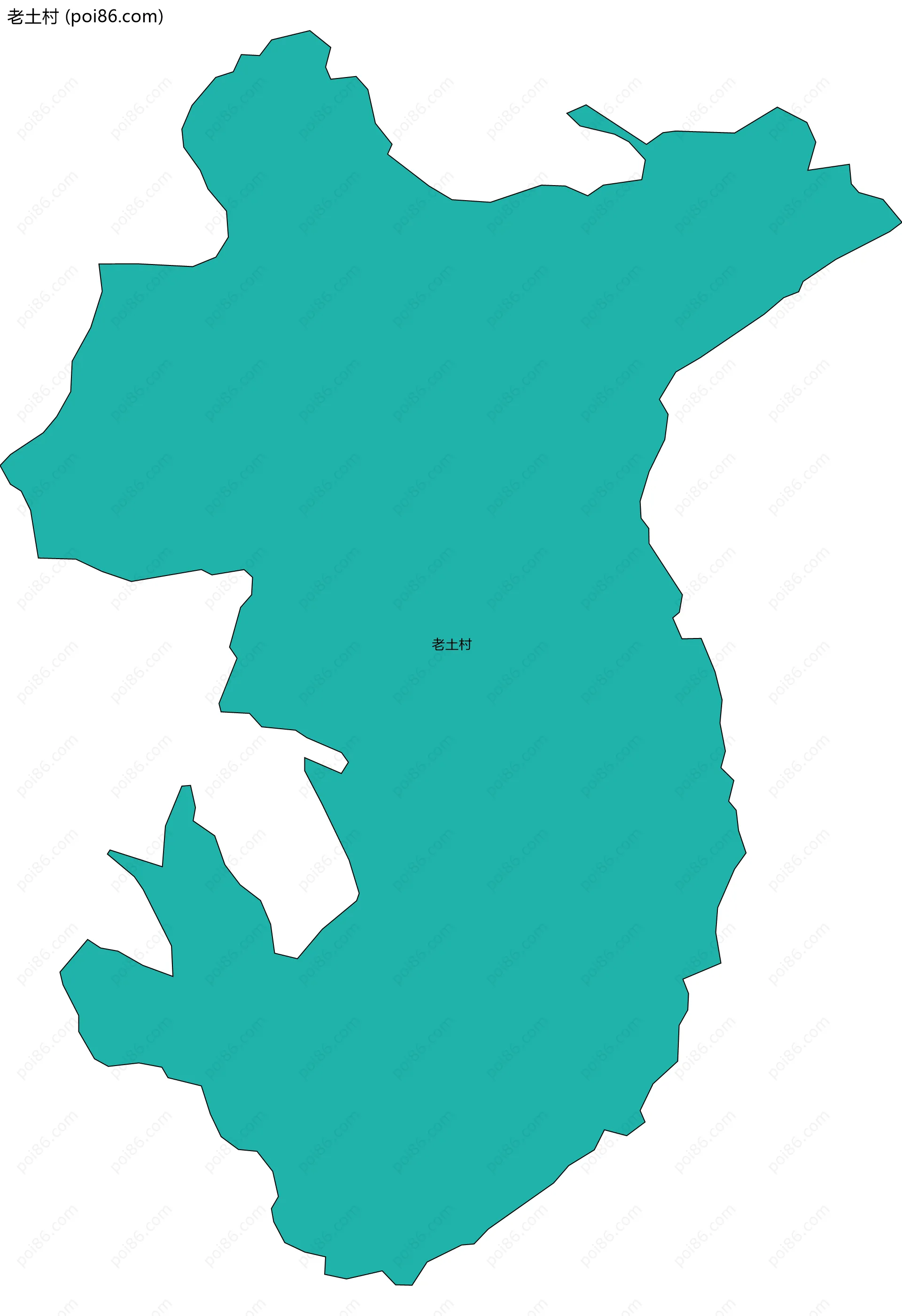 老土村边界地图