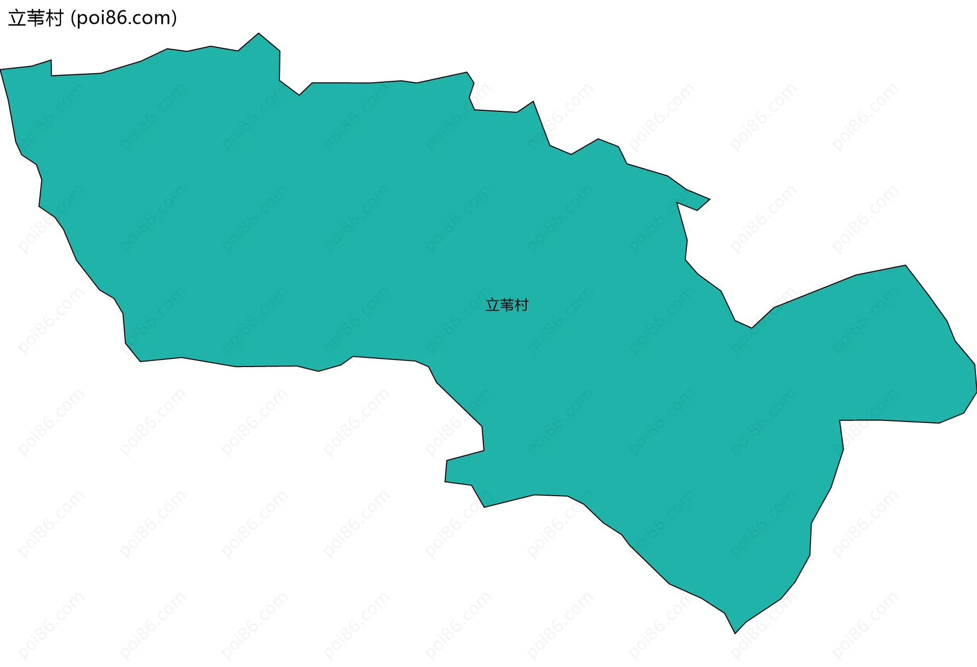 立苇村边界地图