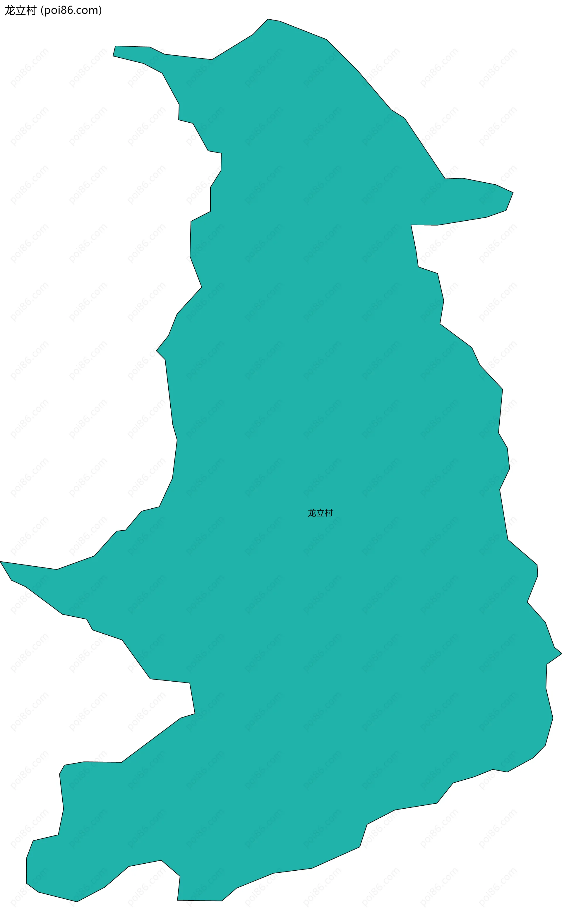 龙立村边界地图