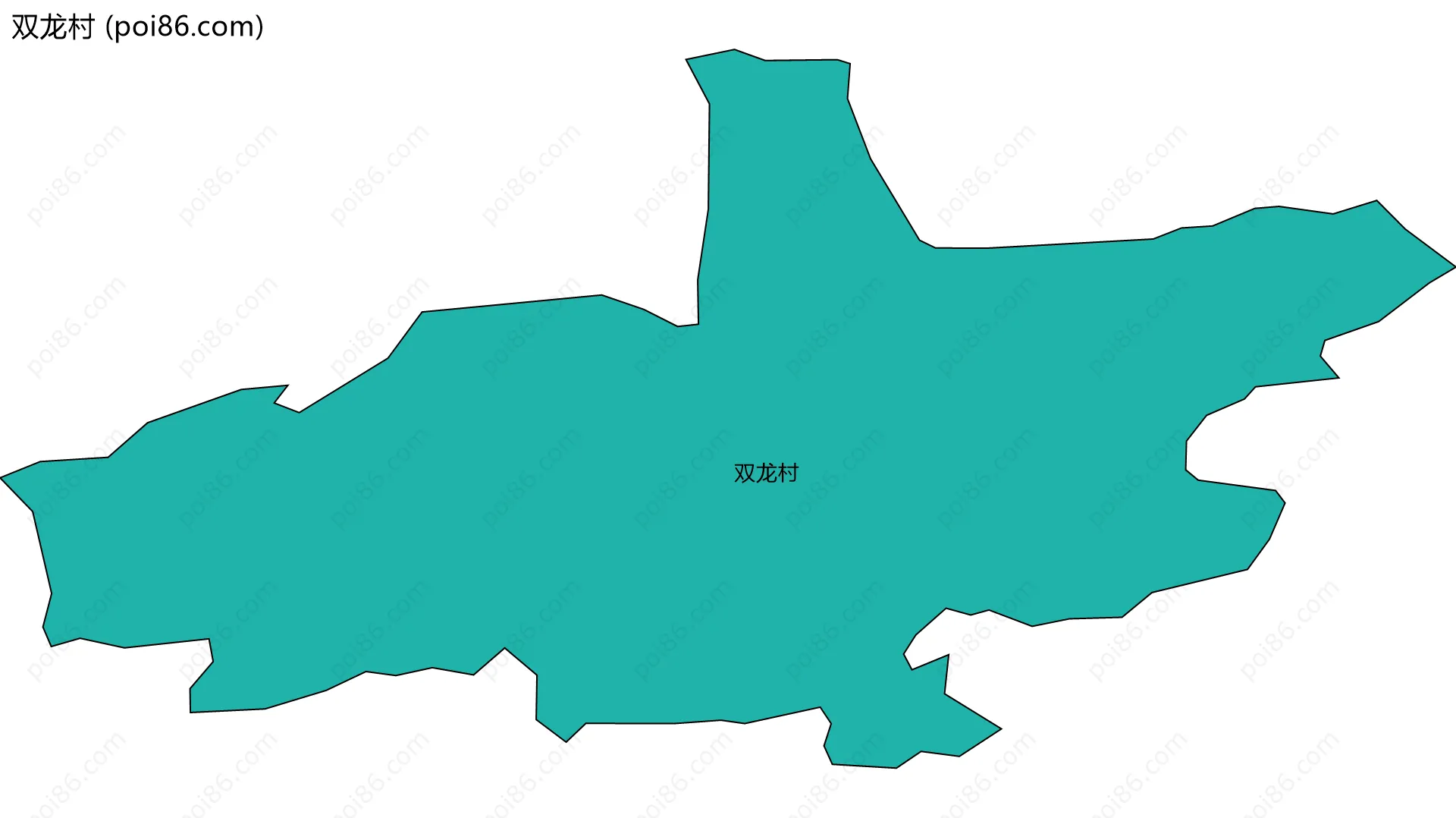 双龙村边界地图