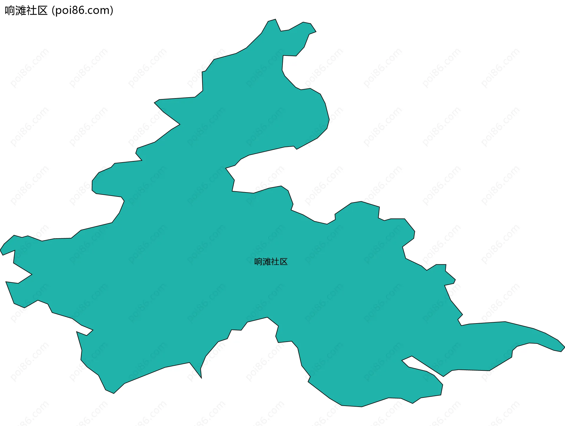 响滩社区边界地图