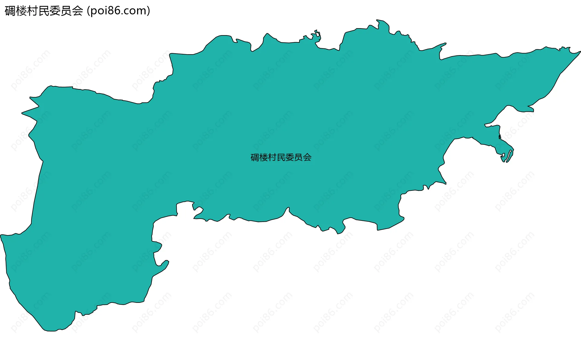 碉楼村民委员会边界地图